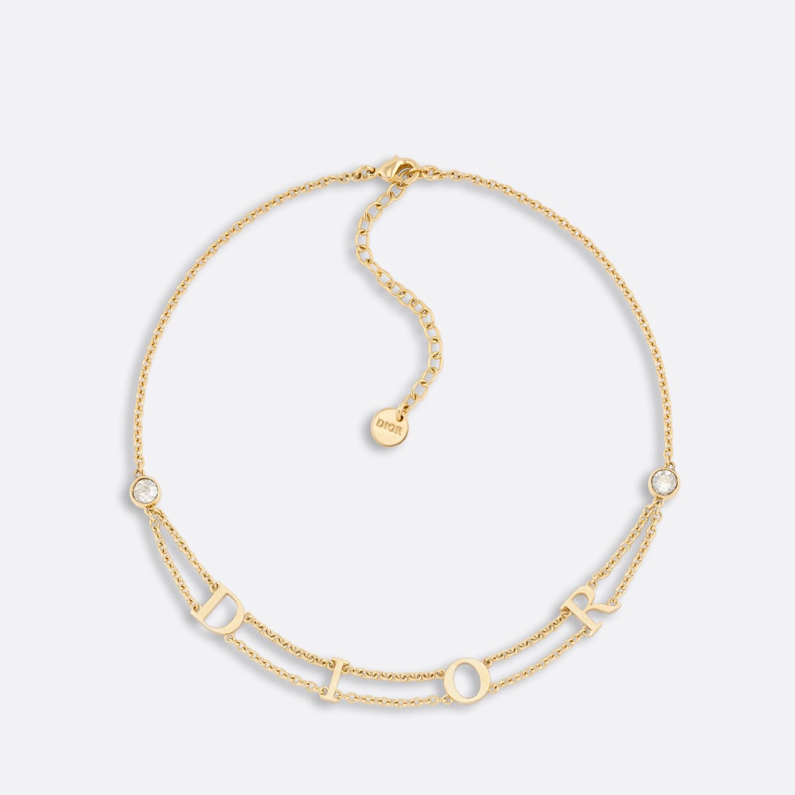 Dio(r)evolution Dior Necklace Gold-Finish Metal and Silver-Tone Crystals