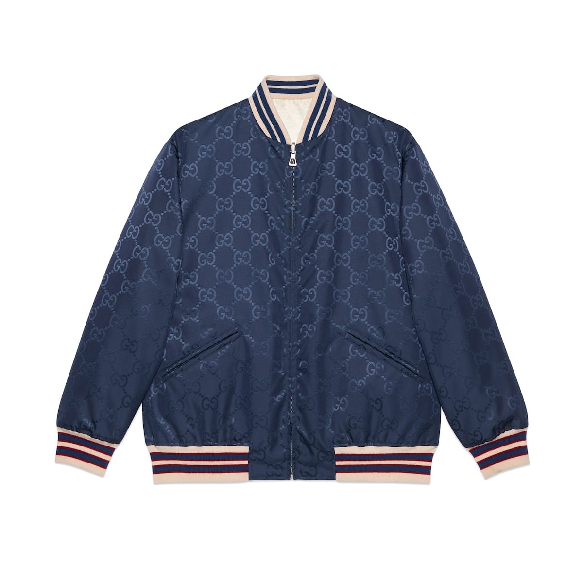 GUCCI Replica Designer Clothes Nylon canvas reversible zip jacket