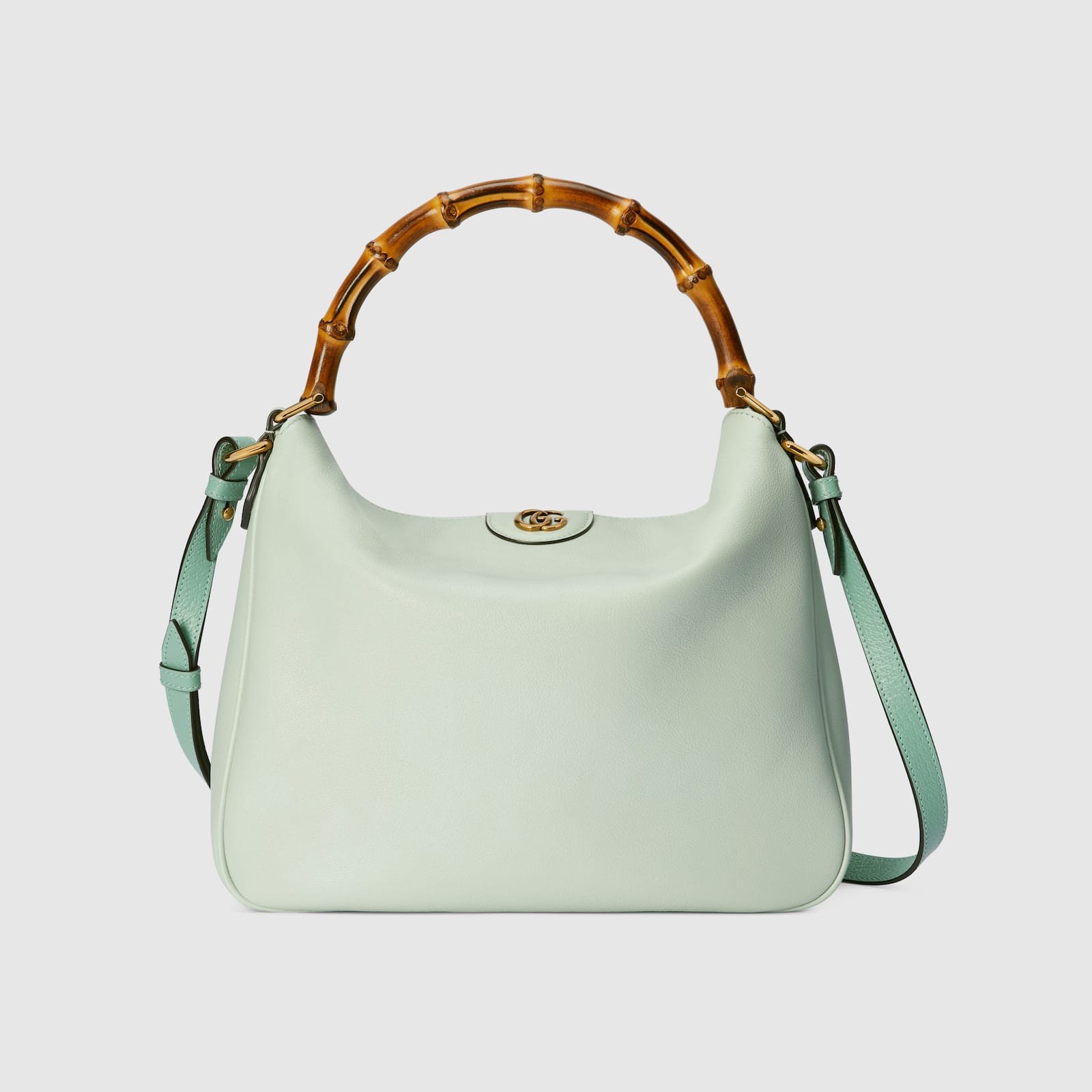 Replica Designer Bag GUCCI Diana medium shoulder bag pale green leather