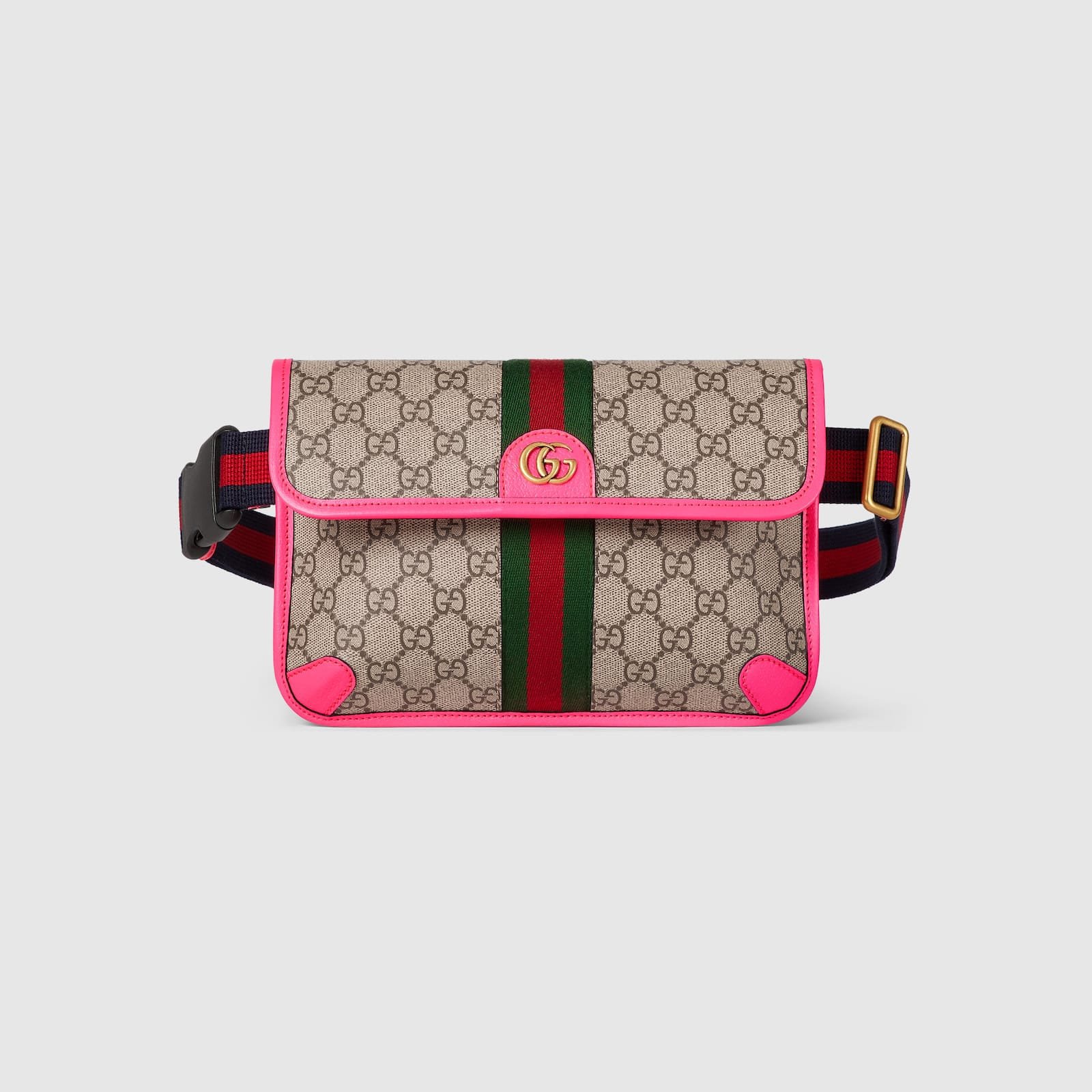 Replica Designer Bag GUCCI Ophidia GG small belt bag beige and ebony GG Supreme