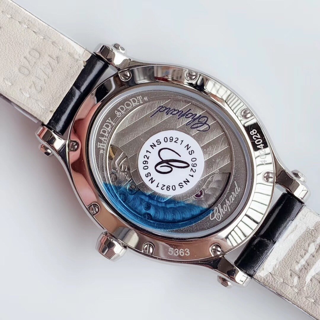 Chopard Replica Happy Sport 29 X 31 mm Automatic Lucent Steel Fake Diamond Watch 278602-3001