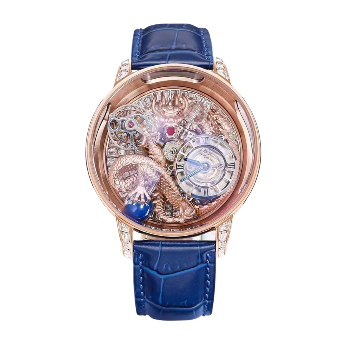 jacob co fake watch rose gold