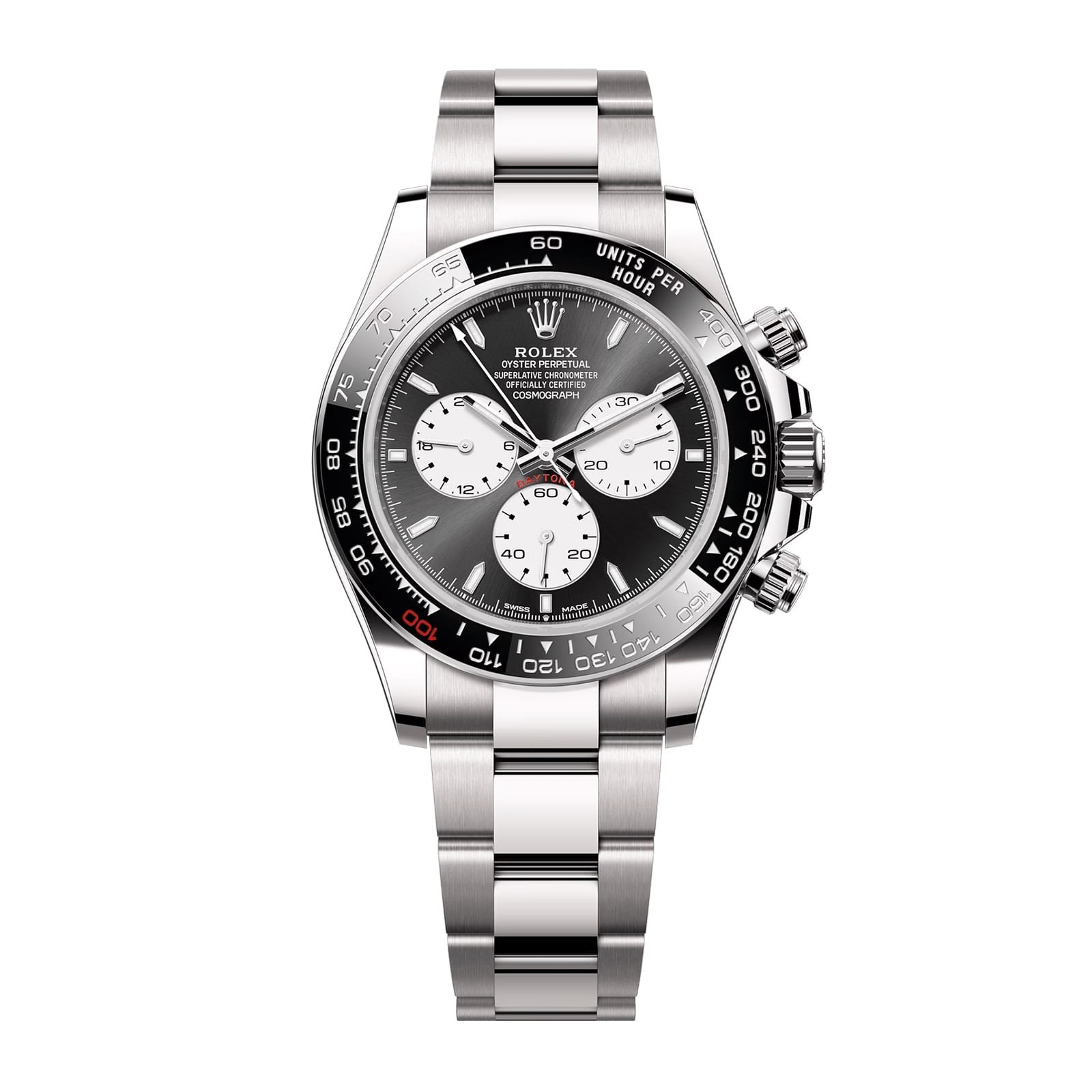 Fake Rolex Replica Watch 40mm Oyster Perpetual Cosmograph Daytona Le Mans "100th Year" White Gold 126529LN