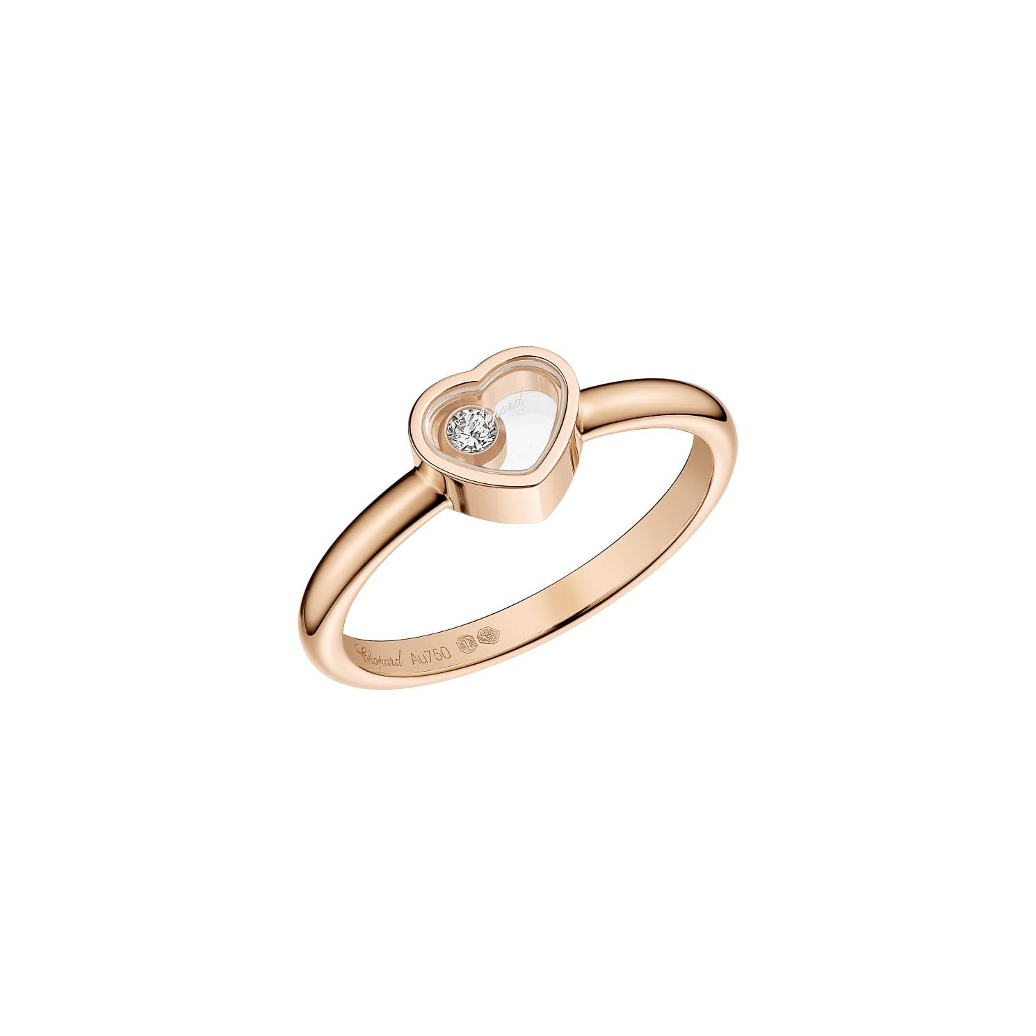 My Happy Hearts Chopard Diamond Rings Ethical Rose Gold