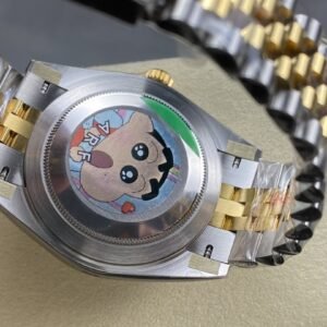 Best Fake Rolex Replica Watch Datejust 41 Yellow Gold/Steel Black Diamond Dial Fluted Bezel Jubilee Bracelet 126333