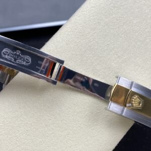 Fake Rolex Replica Watch Datejust 41 Yellow Gold/Steel Champagne Diamond Dial Fluted Bezel Jubilee Bracelet 126333