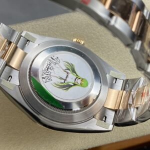 Super Clone Rolex replica watch Datejust 41 Rose Gold/Steel Sundust Index Dial Fluted Bezel Oyster Bracelet 126331 Clean