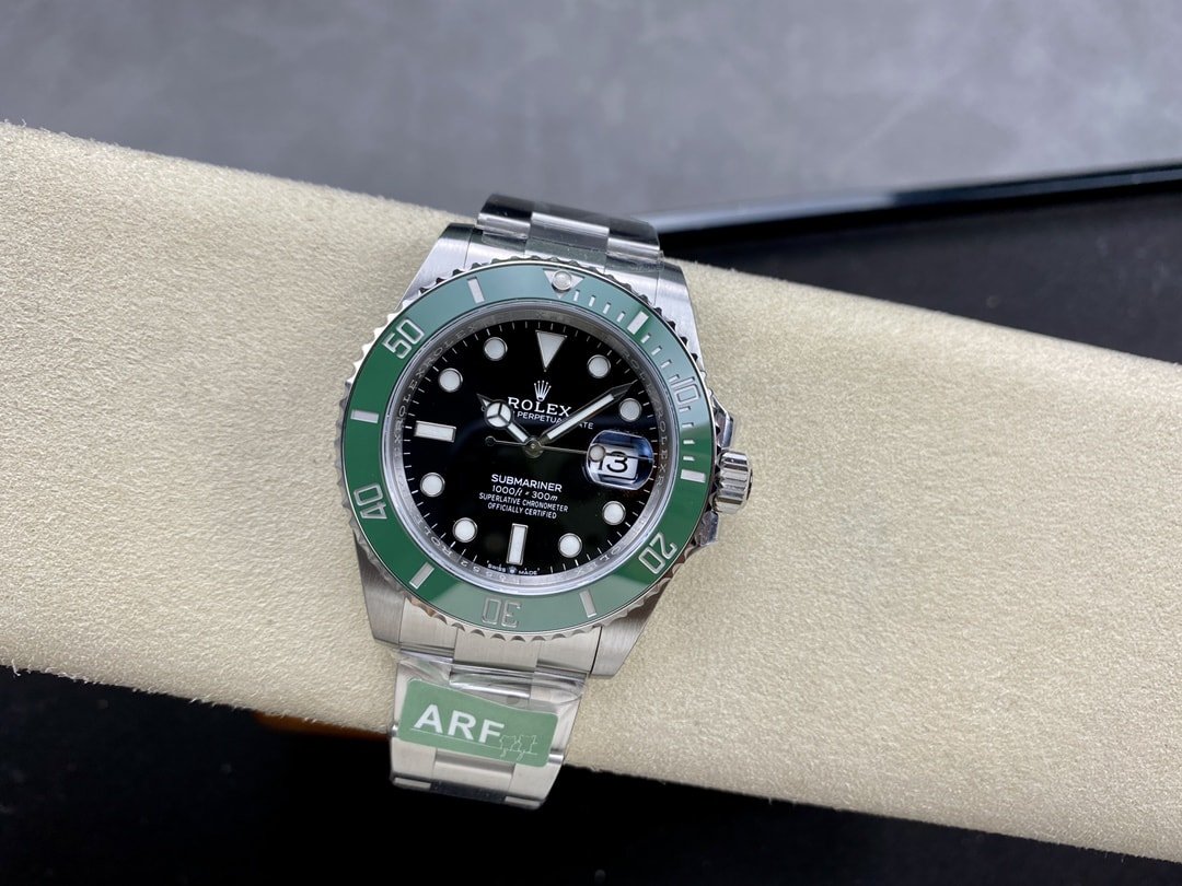 Best Fake Rolex Replica Watch Submariner "Kermit" Date Stainless Steel 41mm Green Bezel 126610LV ARF