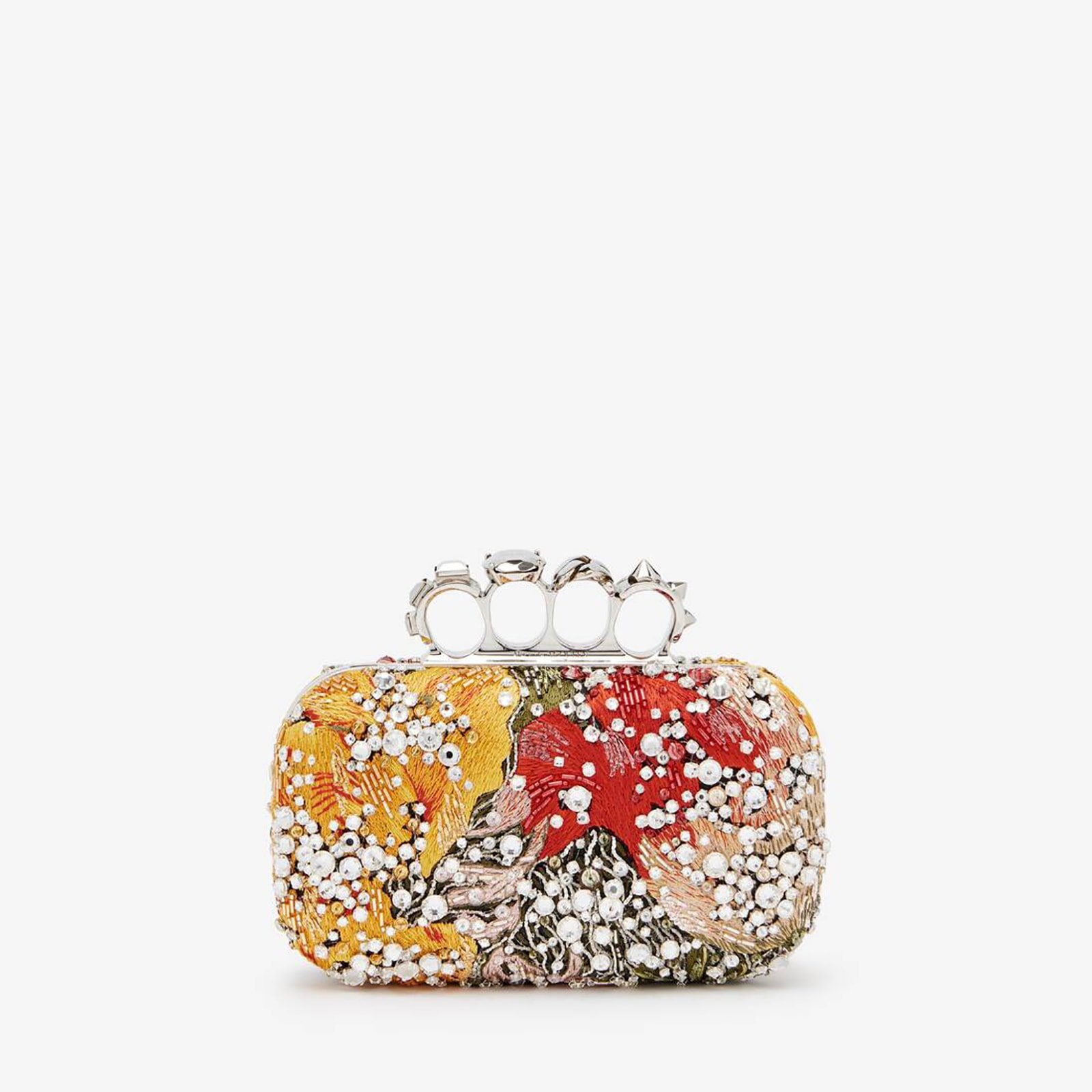 Replica Designer Bag Alexander McQueen Knuckle Clutch in Multicolor