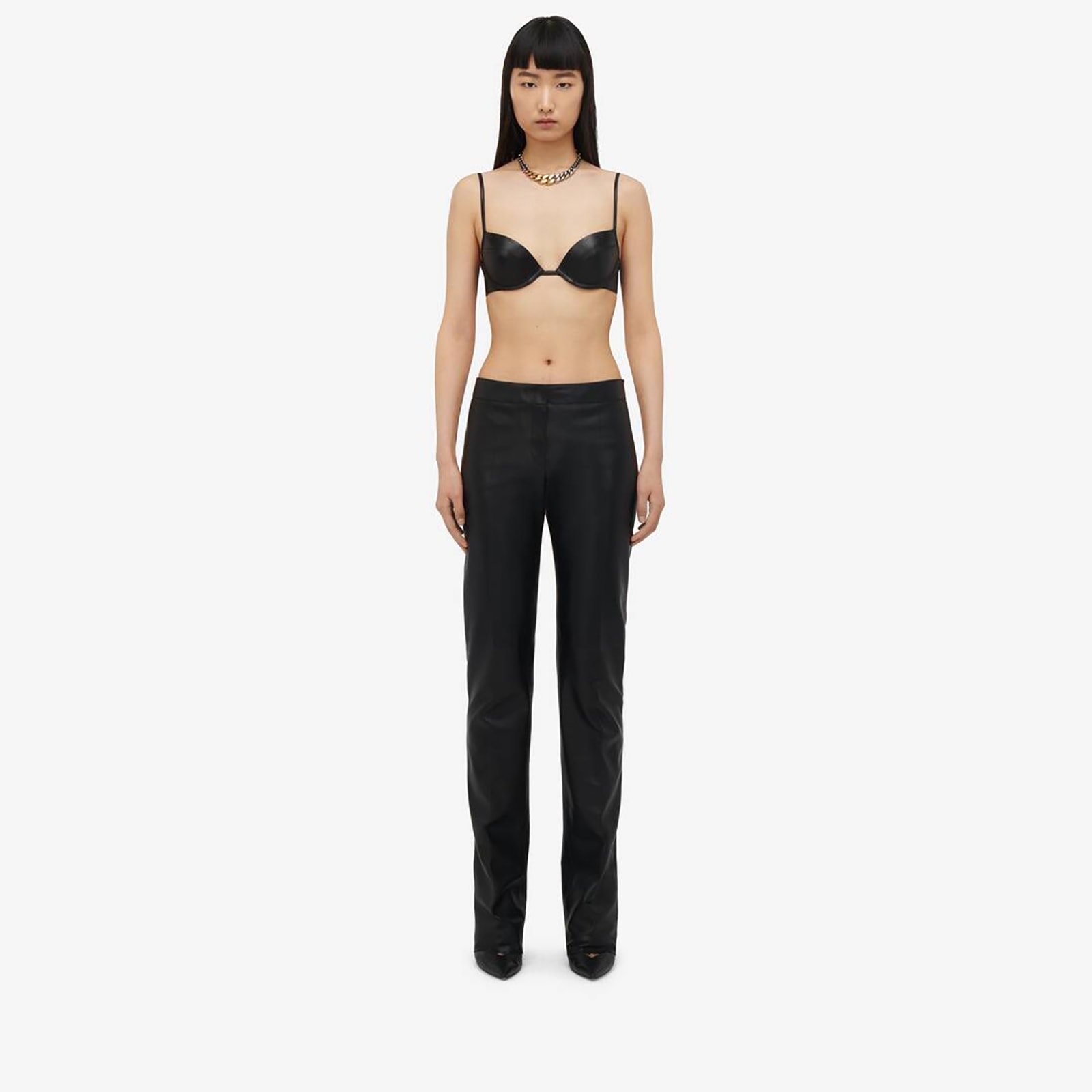 Alexander McQueen Women's Cigarette Trousers in Black