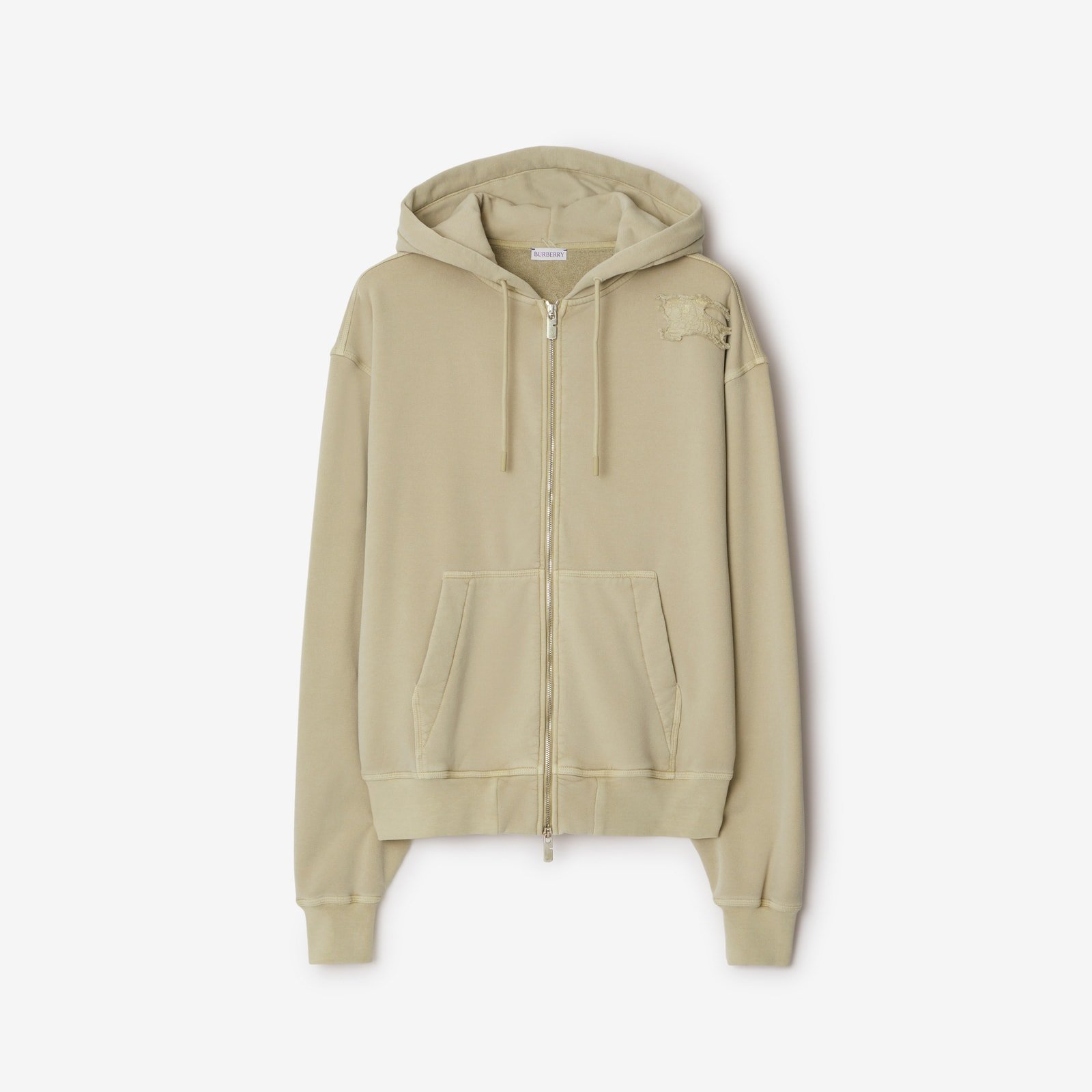Burberry Cotton Blend Zip Hoodie