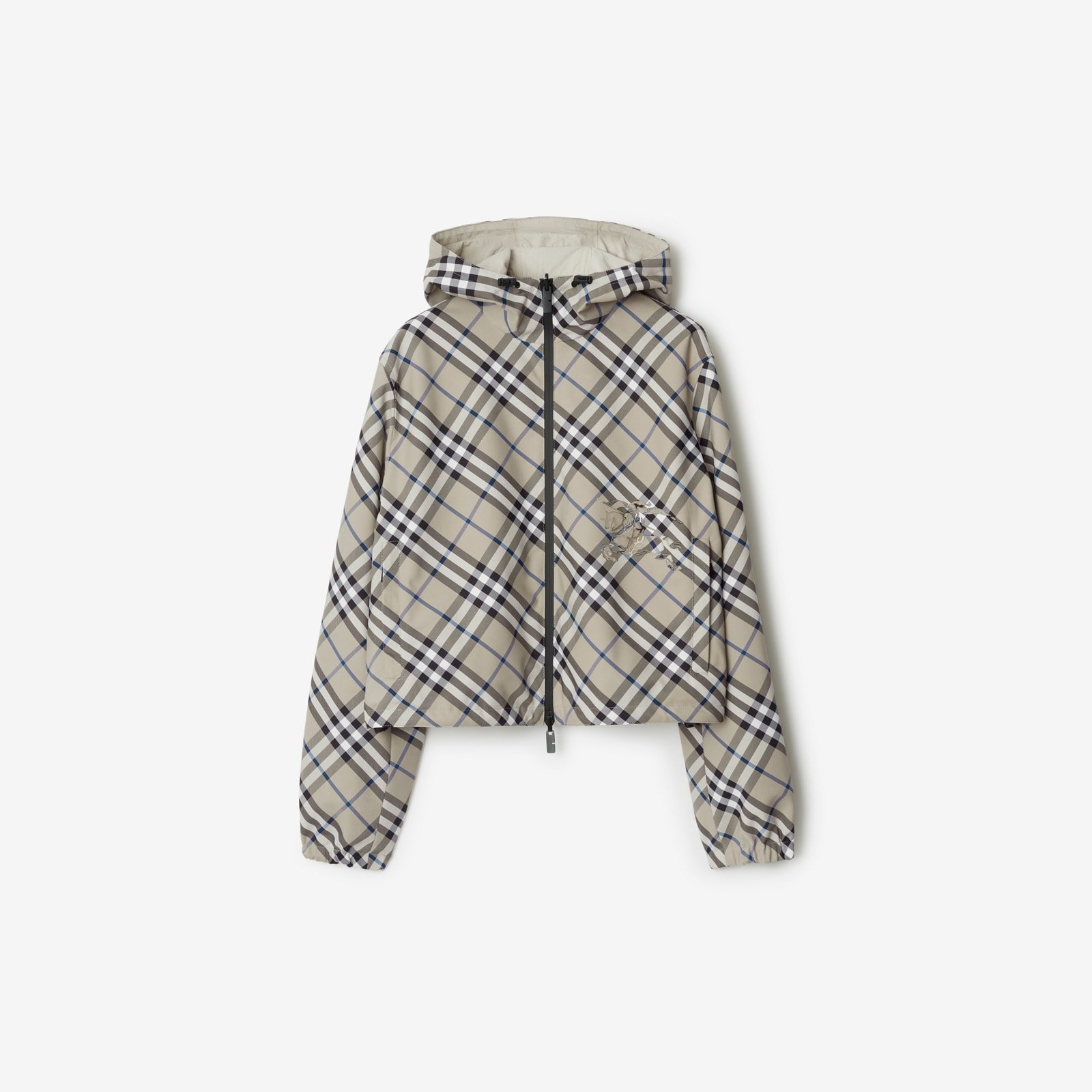 Burberry Cropped Reversible Check Jacket