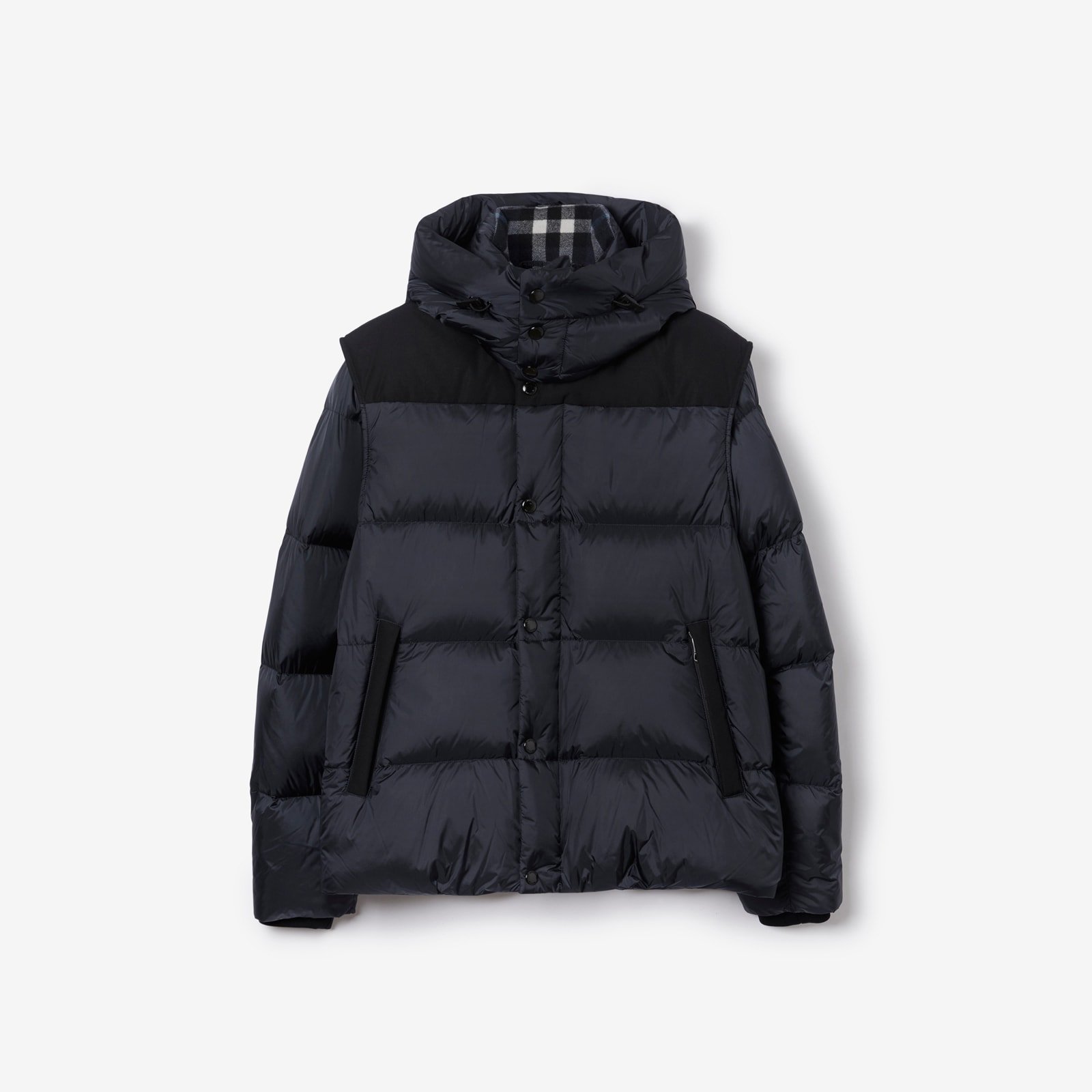 Burberry Detachable Sleeve Nylon Puffer Jacket