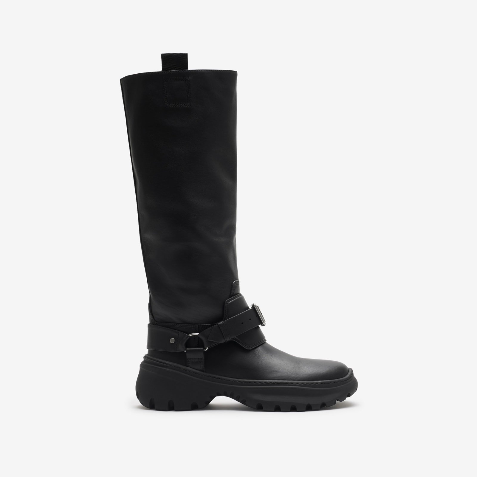 Burberry Leather Stomp High Boots