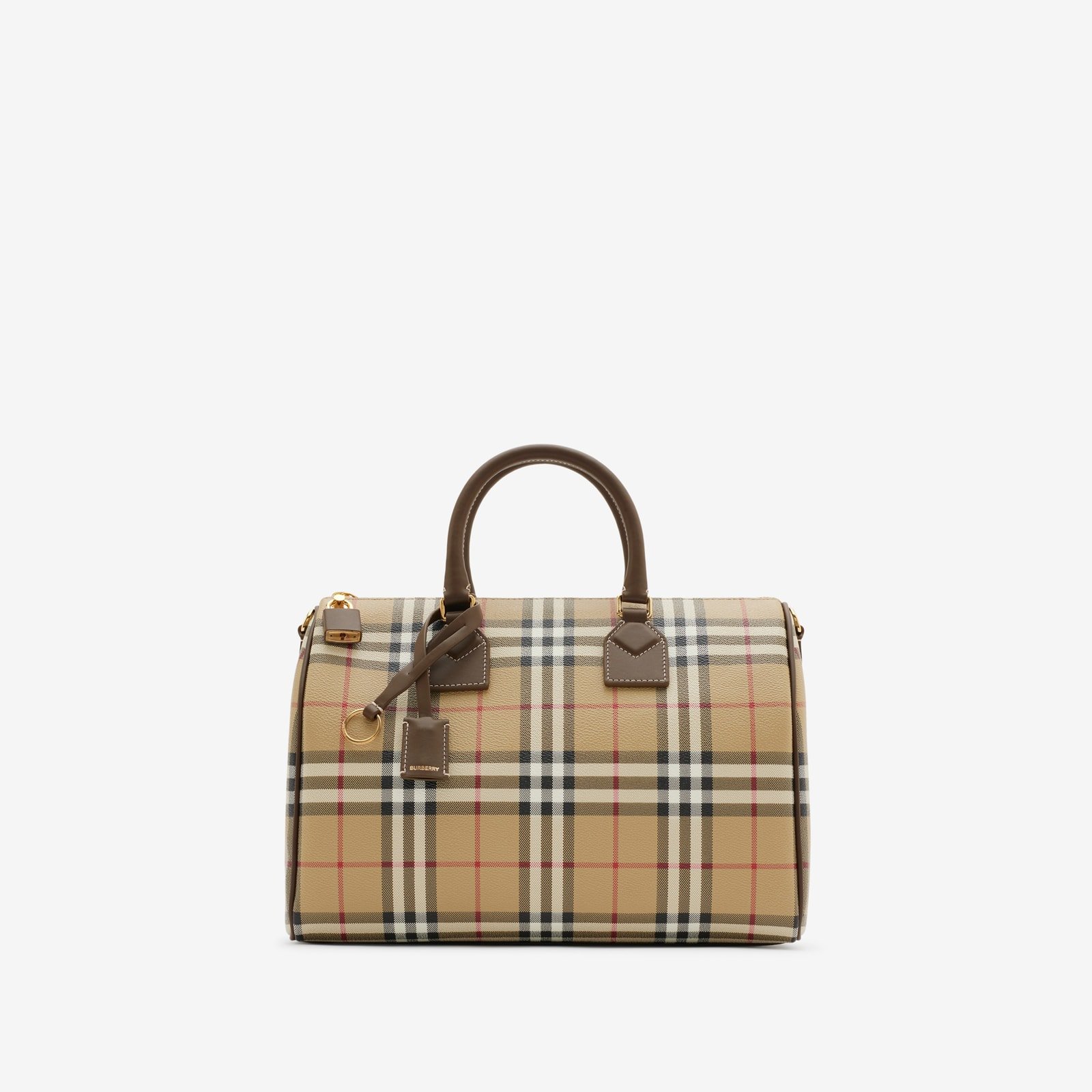 Replica Designer Bag Burberry Medium Check Bowling Bag