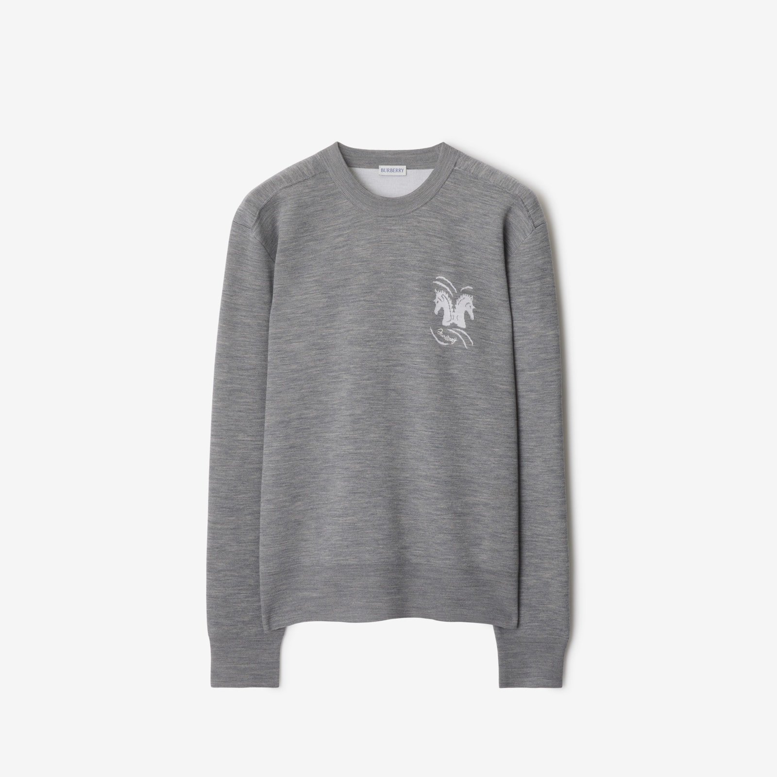 Burberry Mirrored Horse Wool Blend Sweater