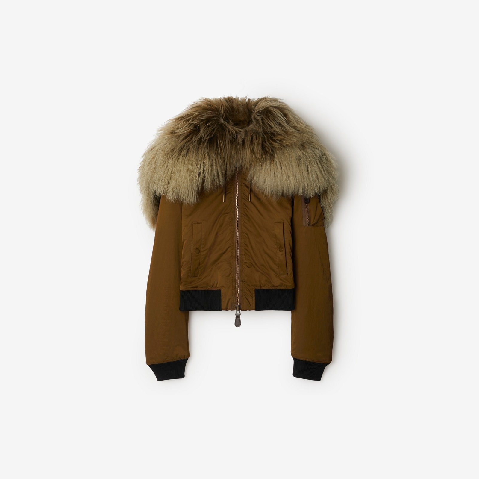 Burberry Nylon Blend Bomber Jacket