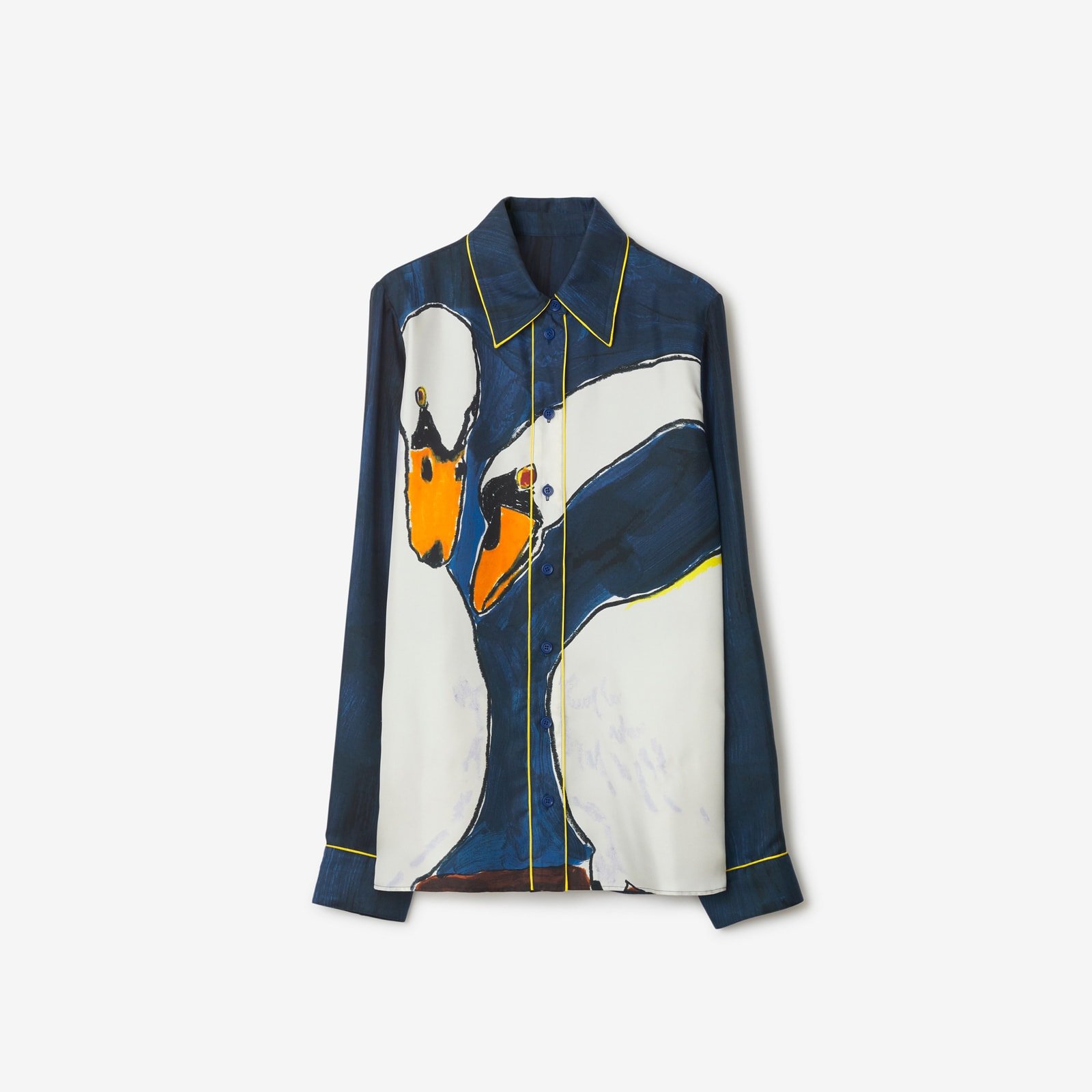 Burberry Swan Silk Shirt