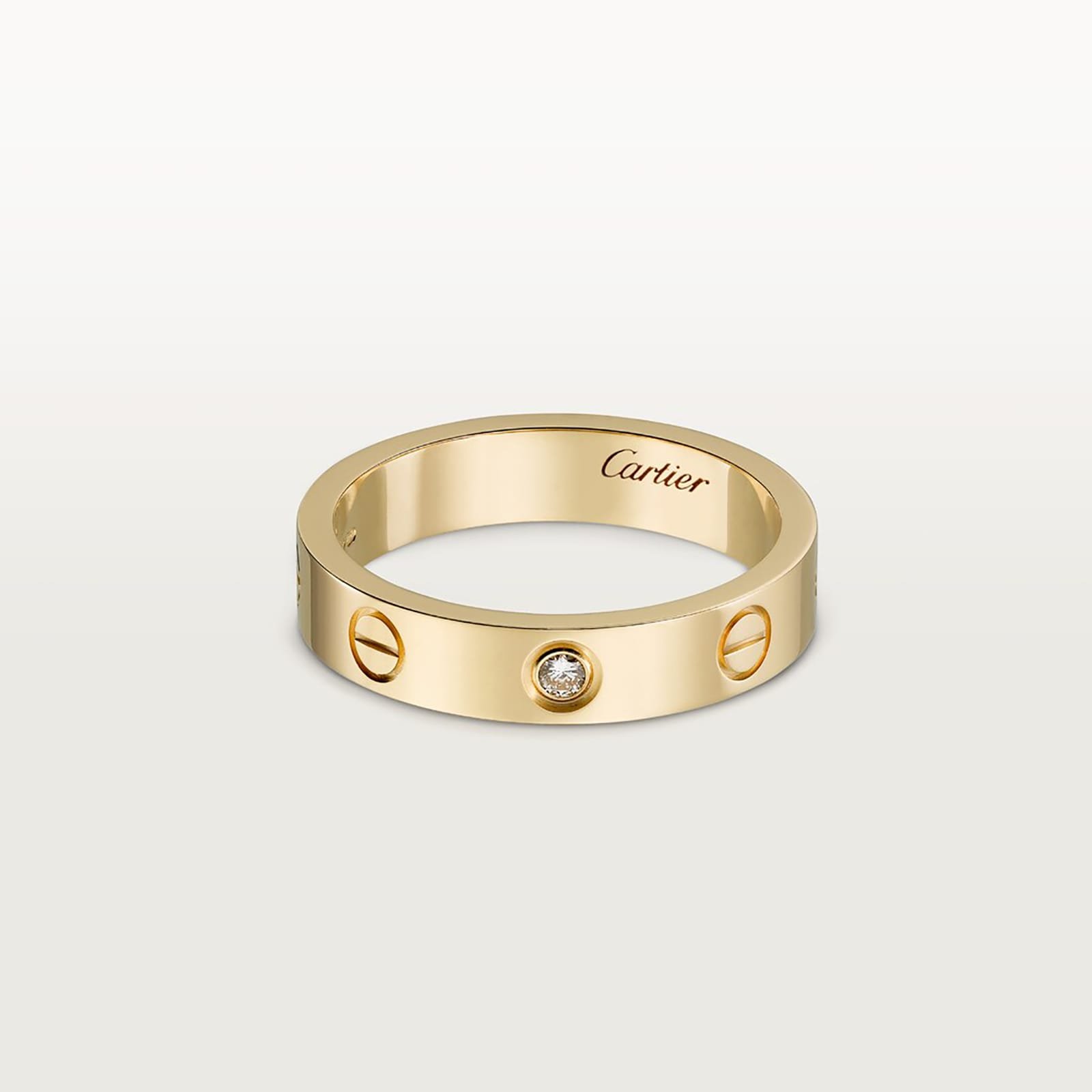 Cartier Love wedding band 1 diamond