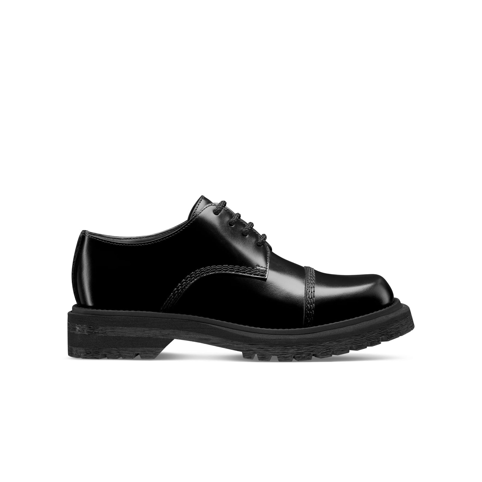 Diorebel Derby Shoe Black Brushed Calfskin