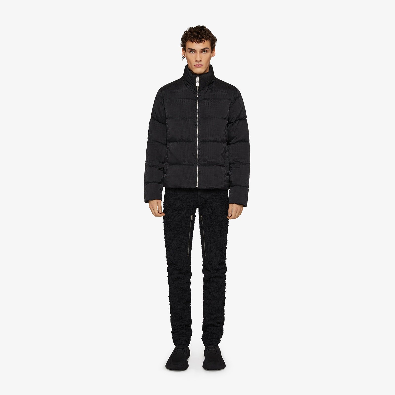Givenchy Men's Puffer Jacket In 4G Jacquard