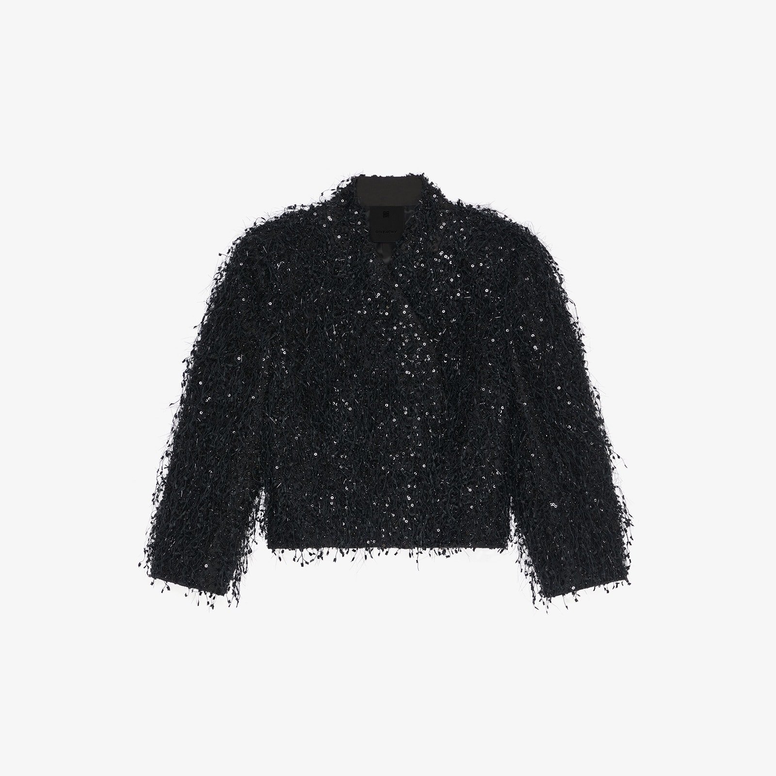 Givenchy Women's Jacket With Embroidered Fringes And Rhinestones