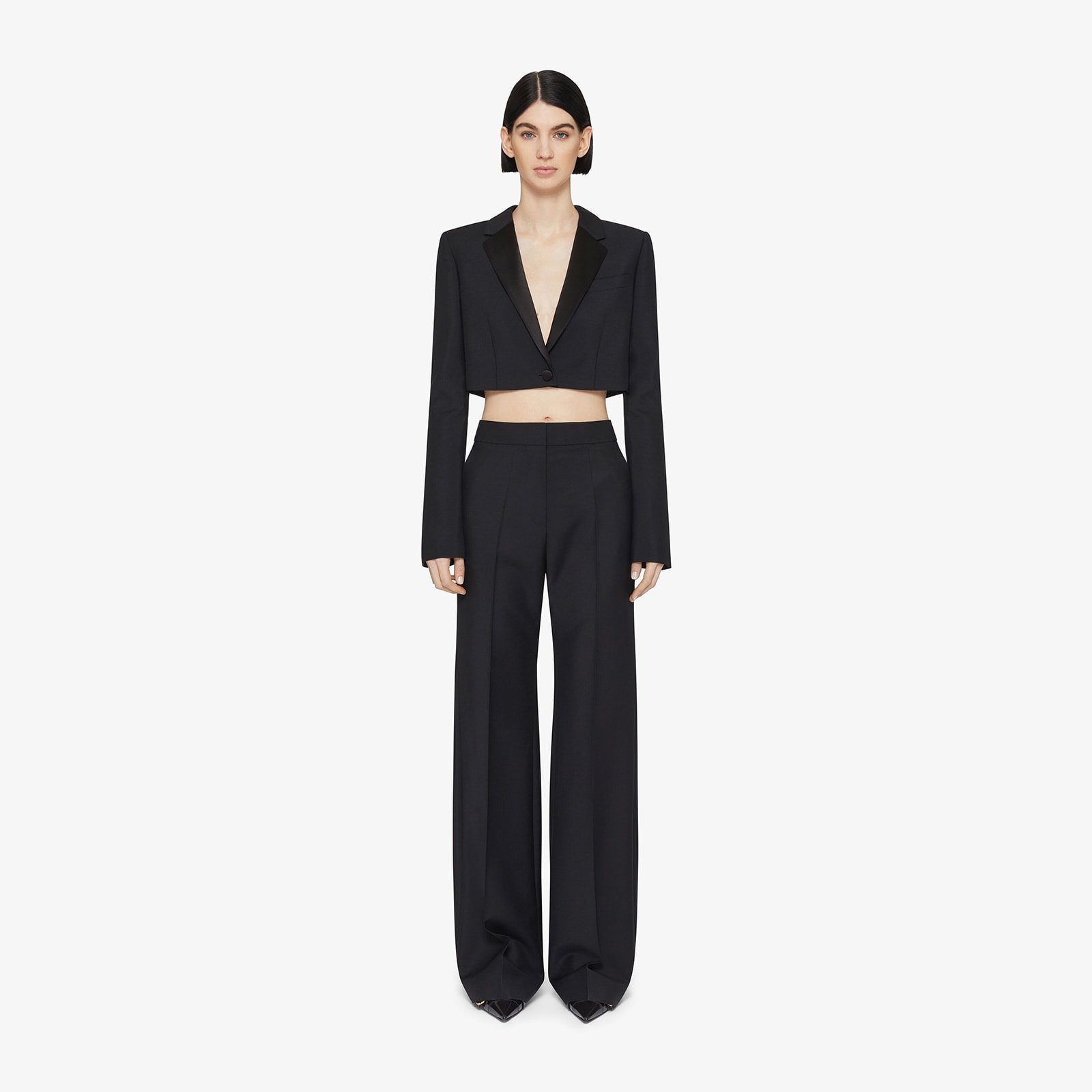 Givenchy Women's Cropped Jacket In Wool And Mohair