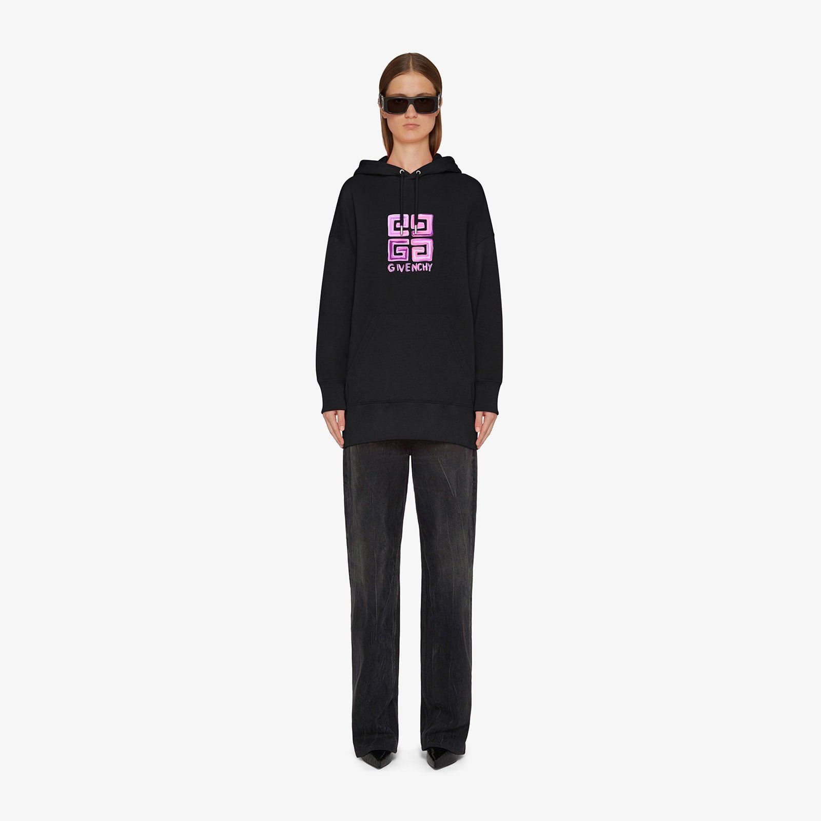 Givenchy Women's Oversize 4G Multicolor Hoodie