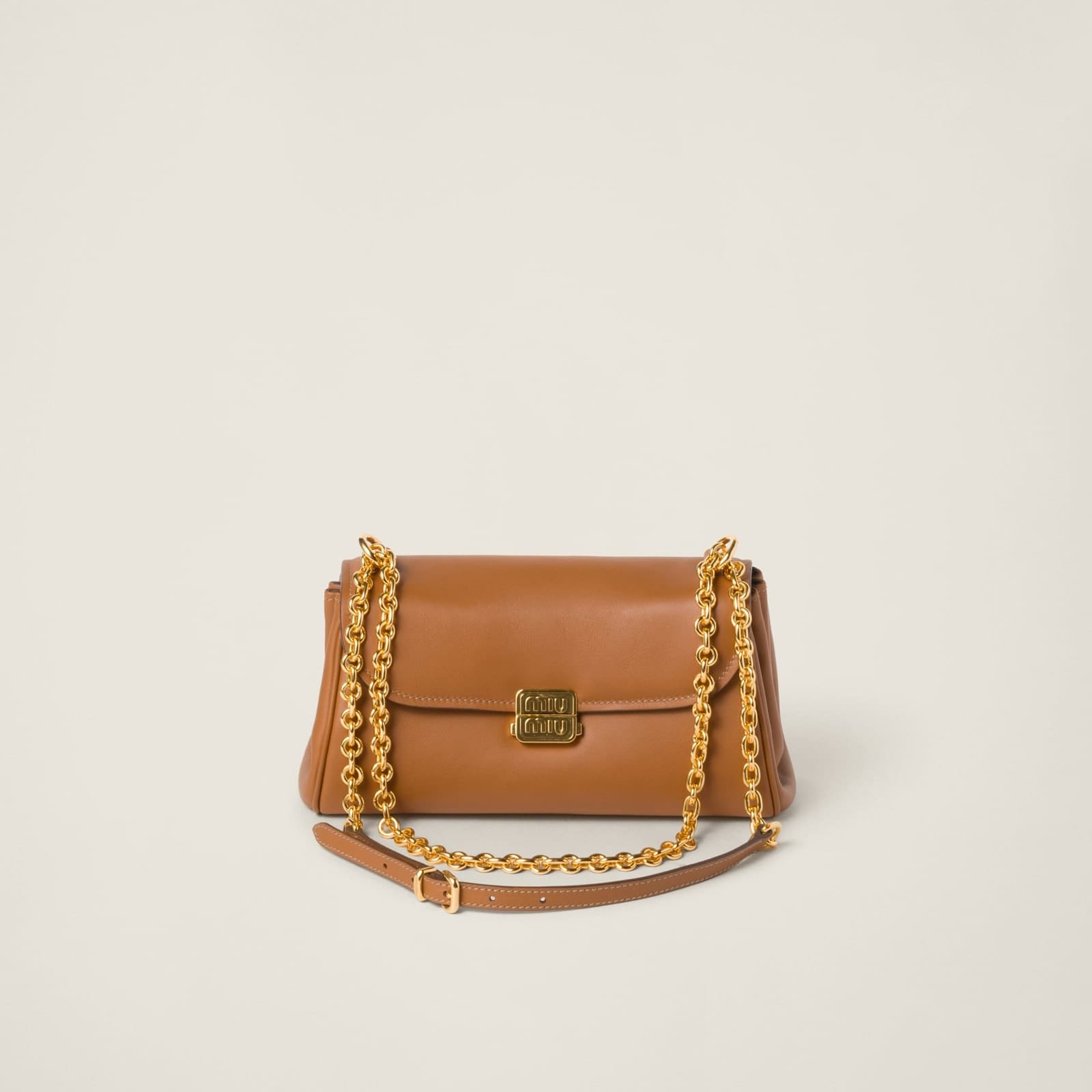 Replica Designer Bag Miu Miu Leather Shoulder Bag