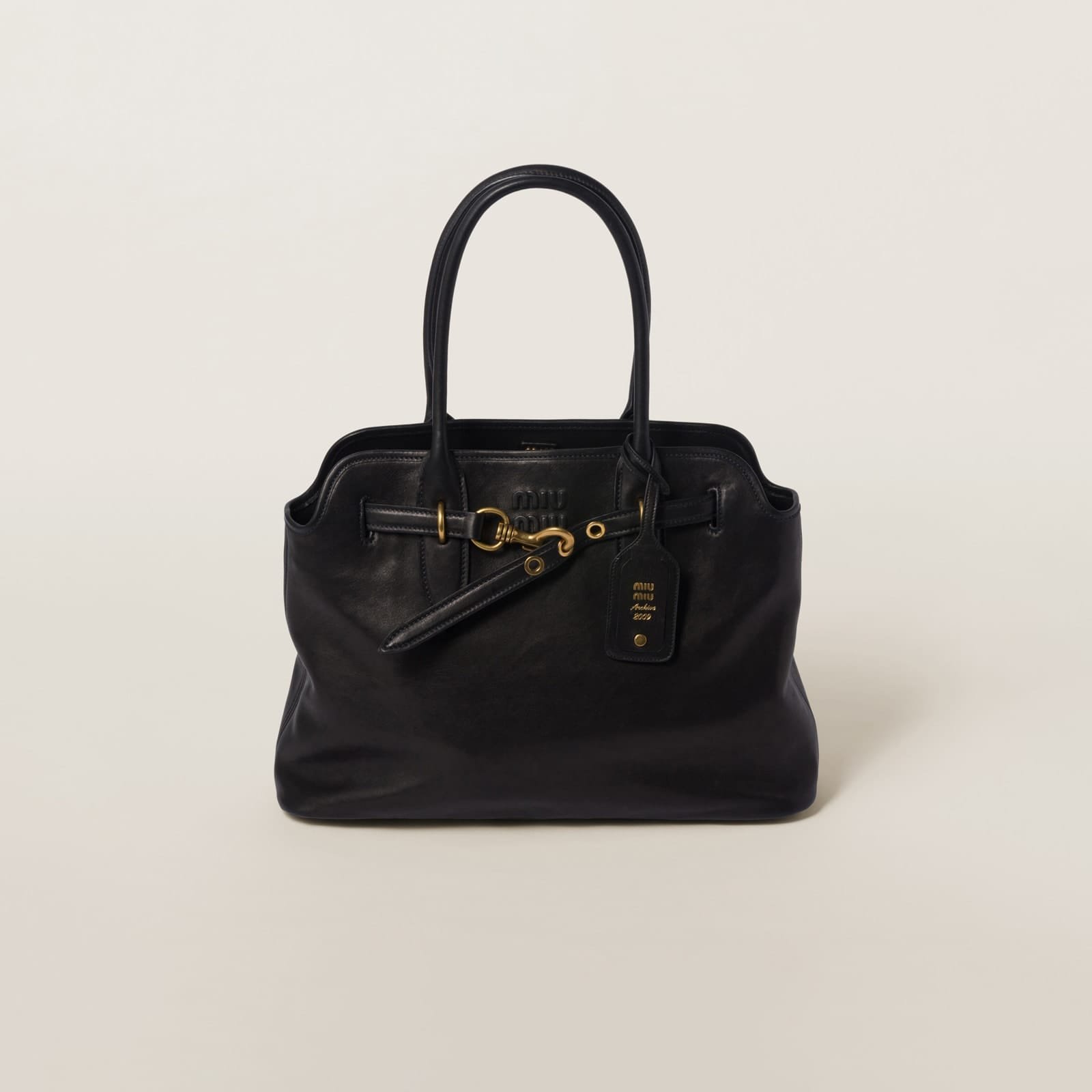 Replica Designer Bag Miu Miu Aventure Nappa Leather Bag