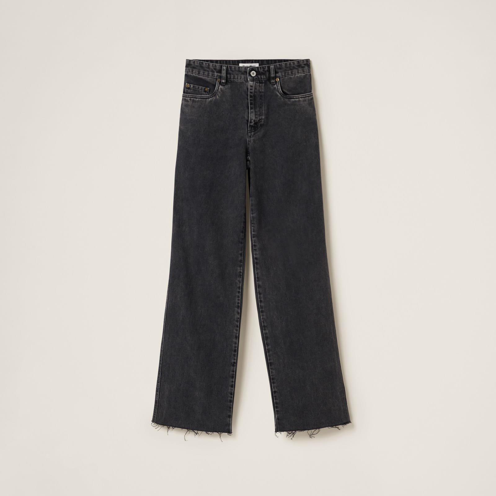 Miu Miu Five-Pocket Black Denim Jeans