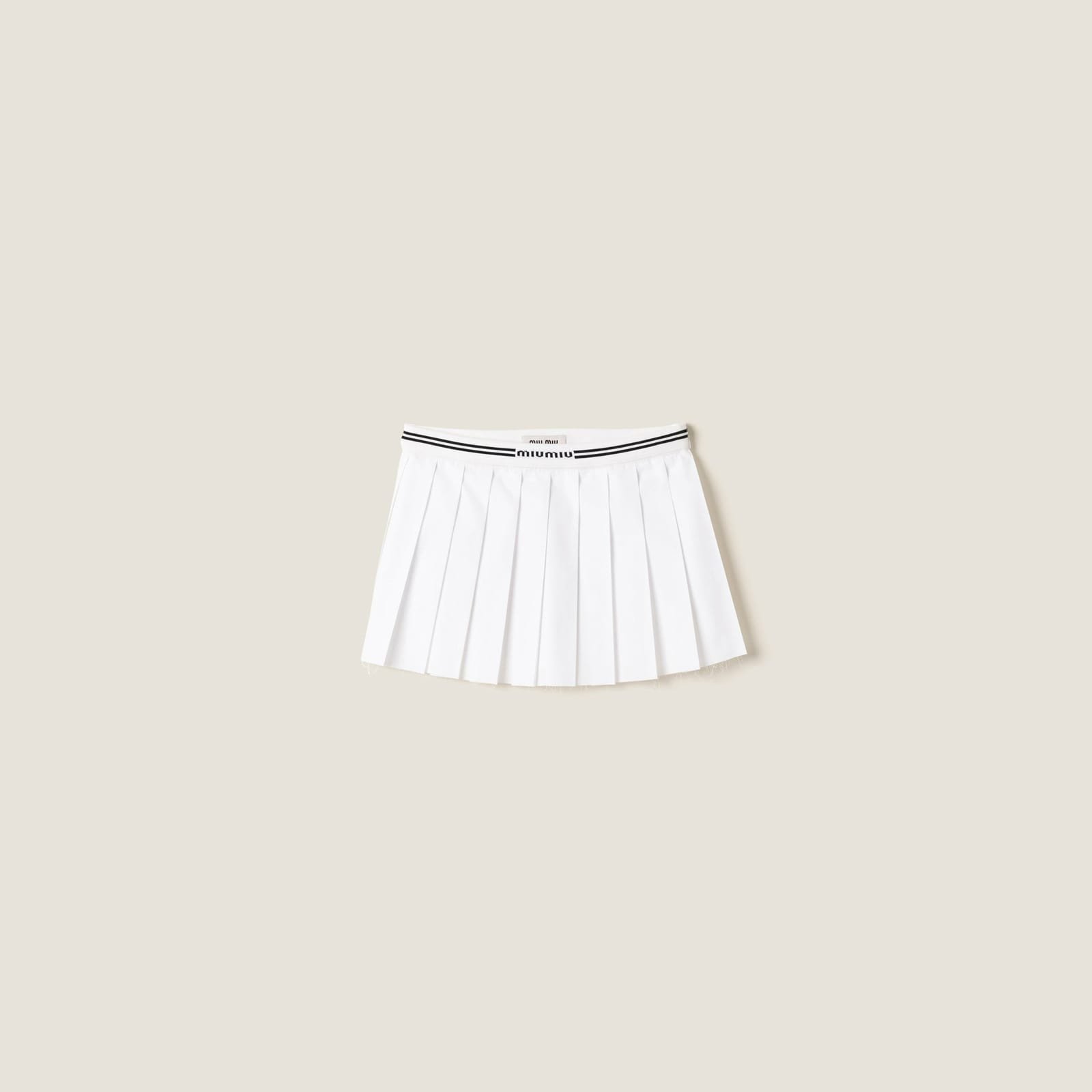 Miu Miu Poplin Miniskirt