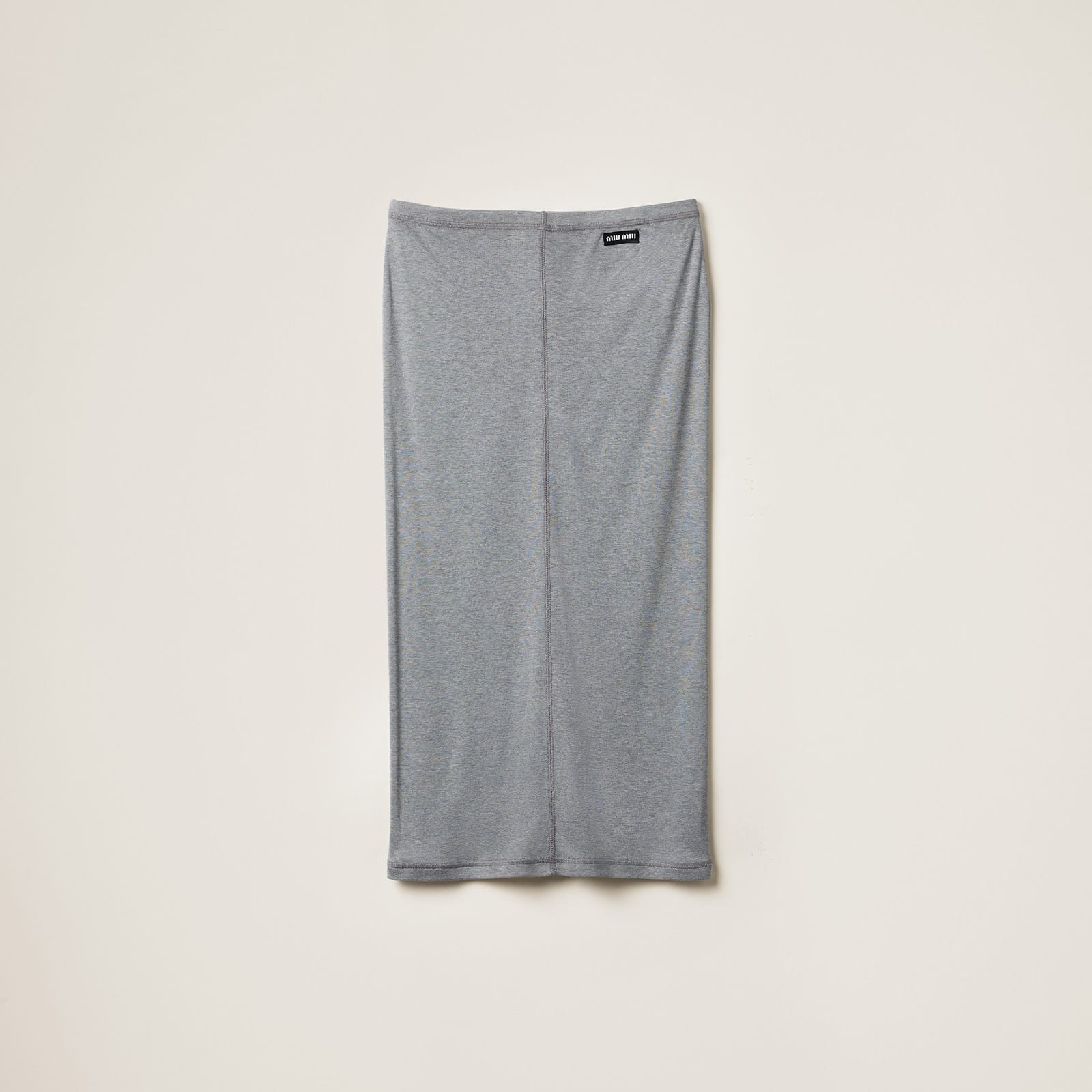 Miu Miu Jersey And Silk Skirt