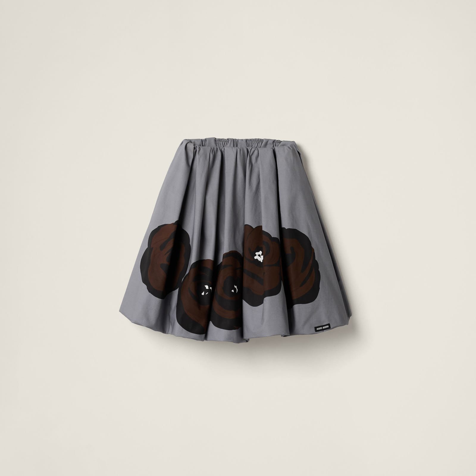 Miu Miu Poplin And Jersey Skirt