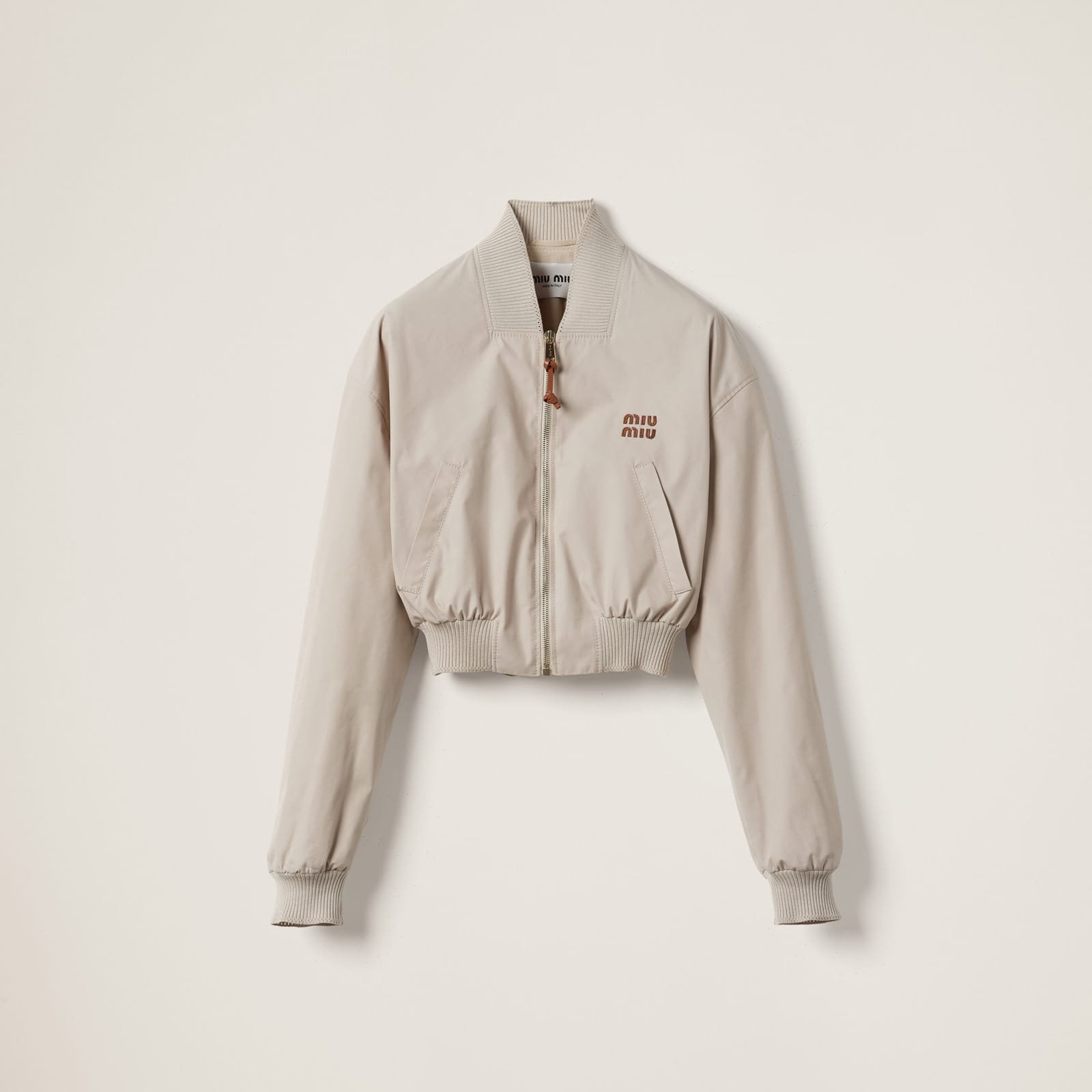 Miu Miu Panama Cotton Blouson Jacket