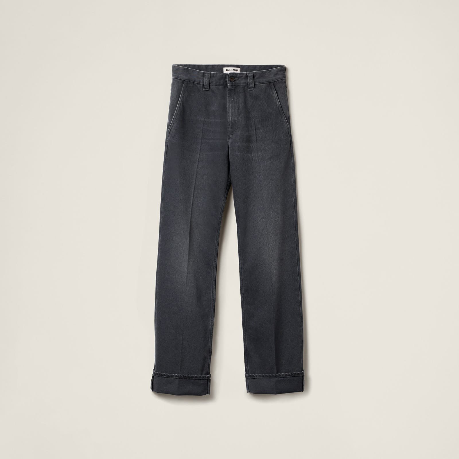 Miu Miu Washed Drill Pants