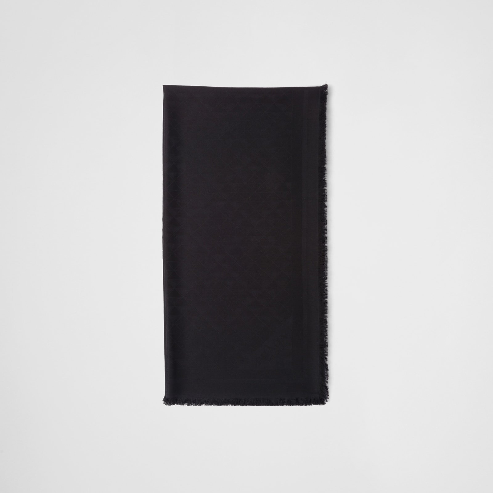 Prada Symbole Silk And Wool Jacquard Shawl