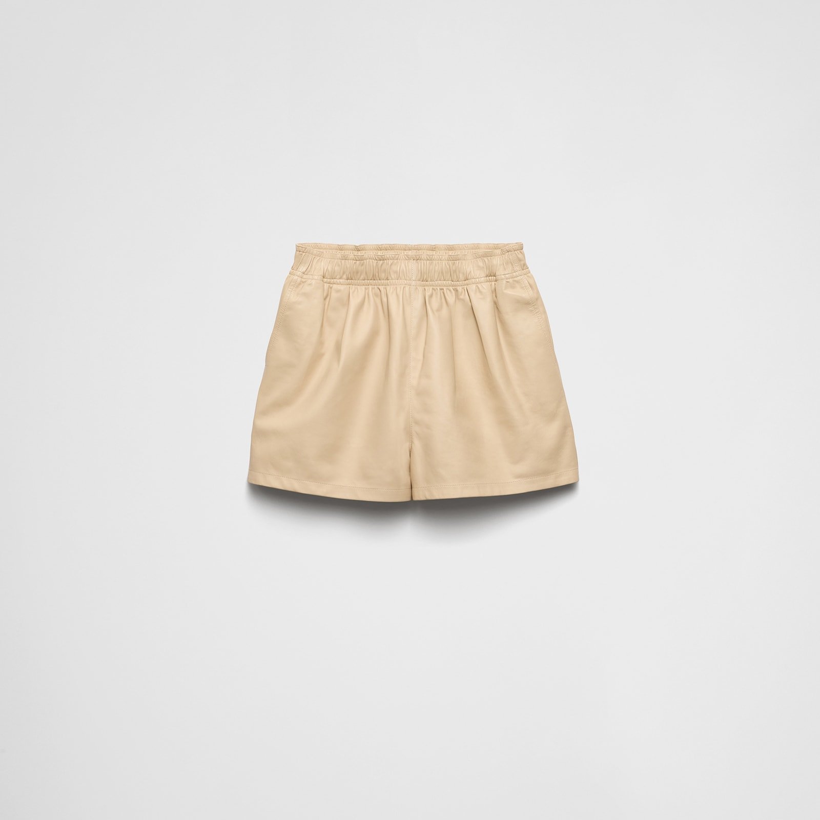 Prada Nappa Leather Shorts