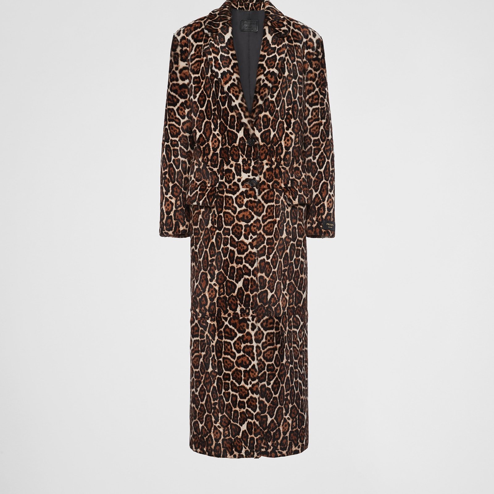 Prada Printed Sheepskin Coat