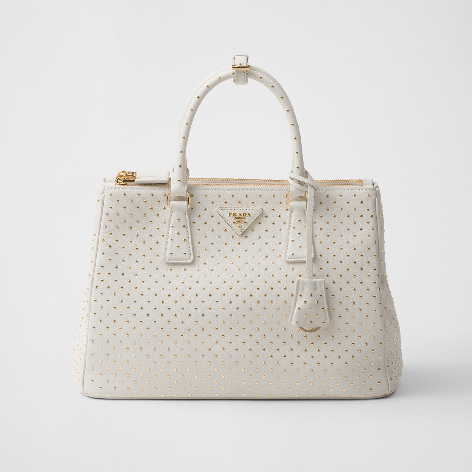 Replica Designer Bag Prada Large Galleria Studded Leather Bag