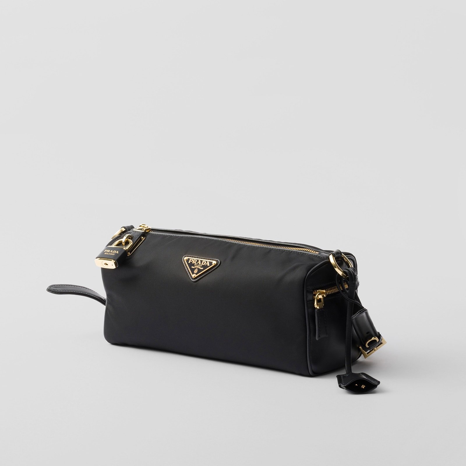 Replica Designer Bag Prada Medium Re-Nylon And Leather Shoulder Bag - Image 2