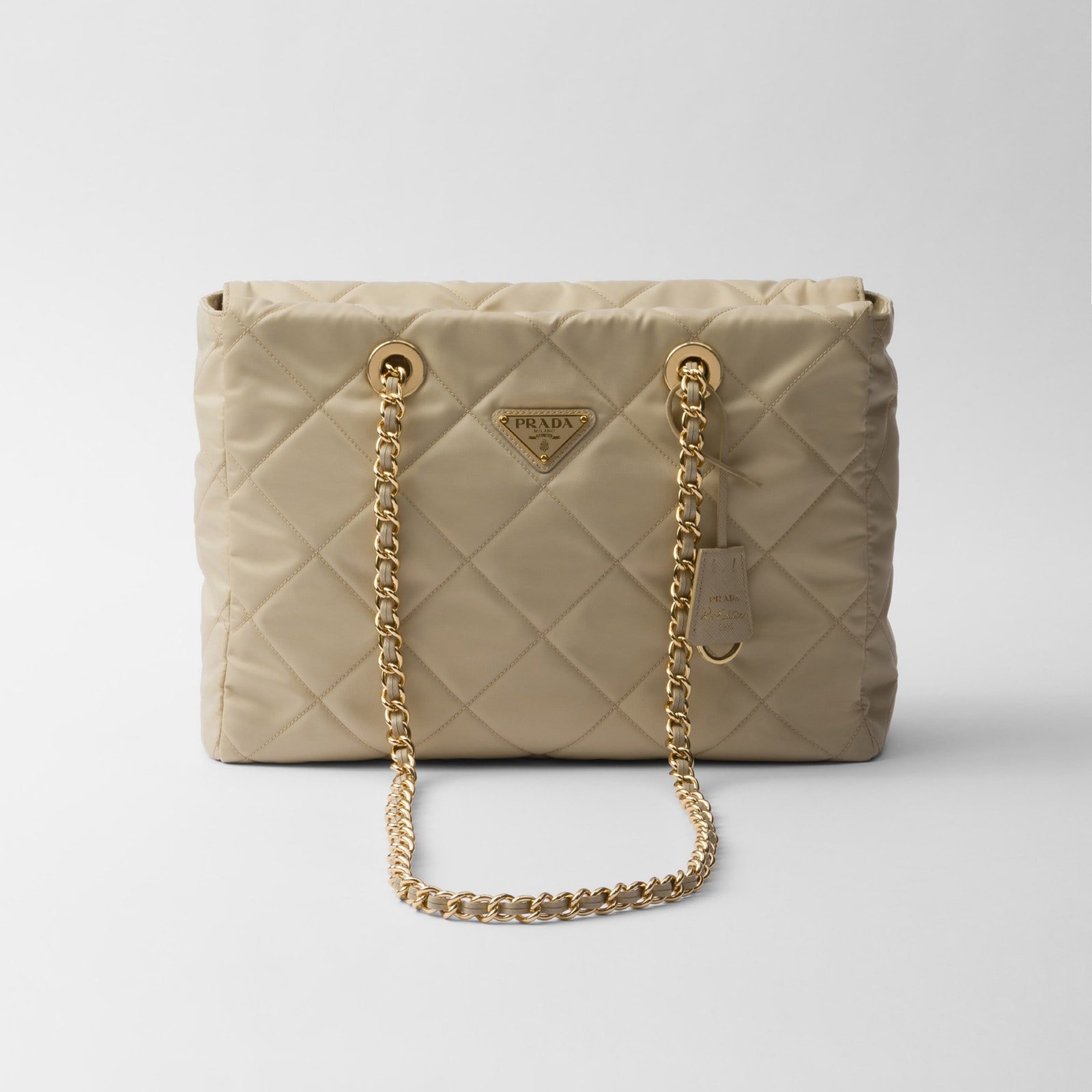 Replica Designer Bag Prada Re-Edition 1995 Chaine Medium Re-Nylon Tote Bag