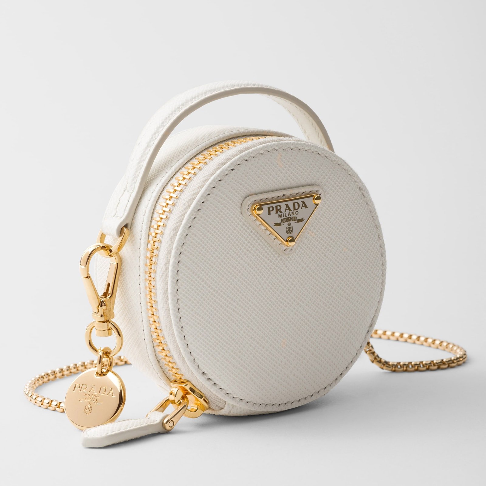 Replica Designer Bag Prada Saffiano Leather Mini-Pouch - Image 5