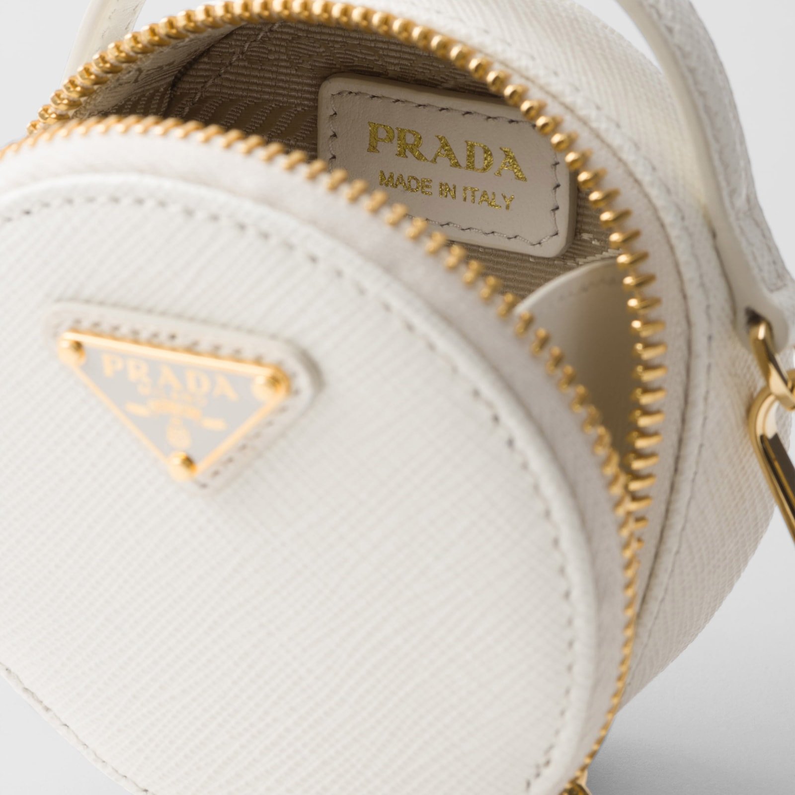 Replica Designer Bag Prada Saffiano Leather Mini-Pouch - Image 4