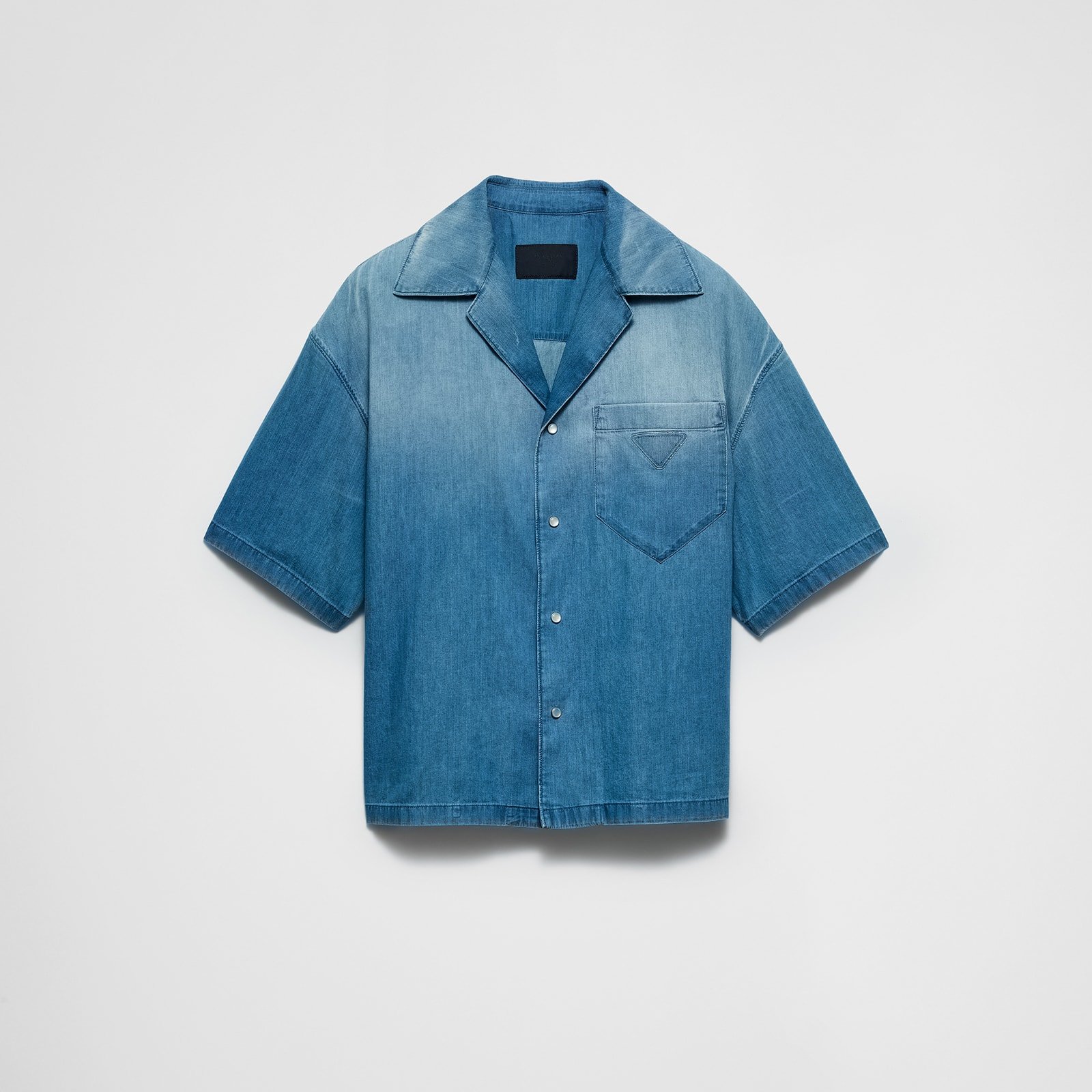 Prada Light Denim Bowling Shirt