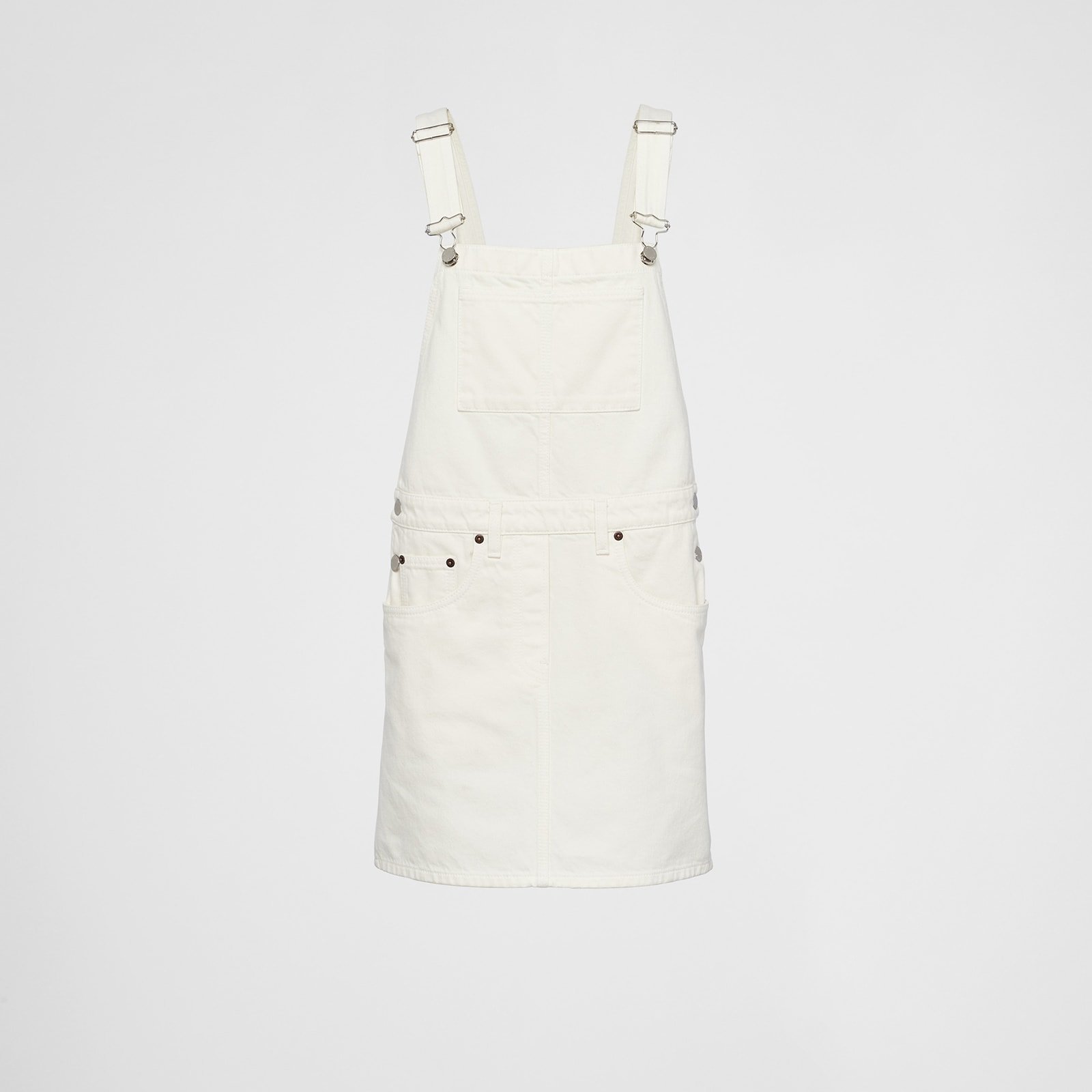 Prada Denim Overall Mini-Dress