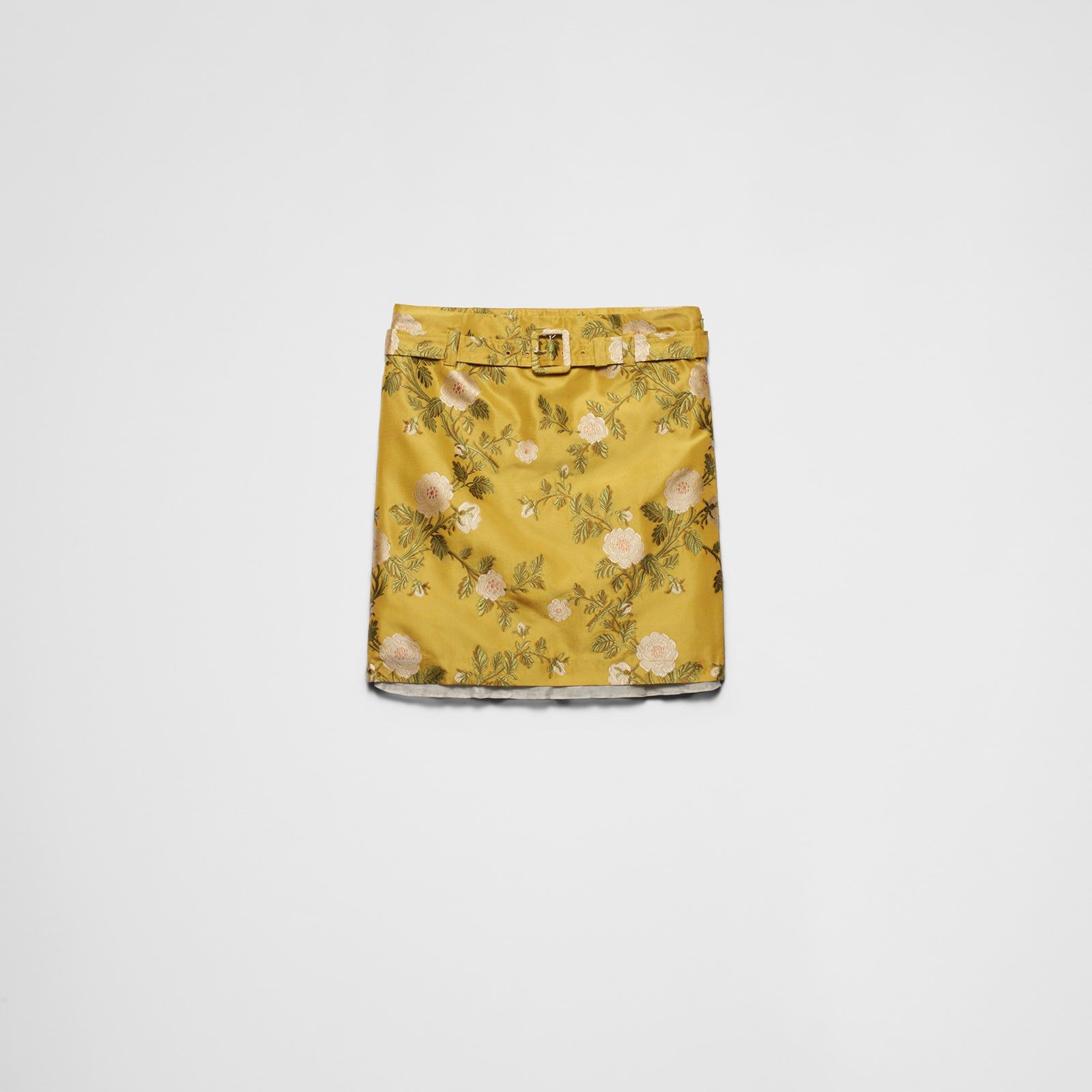 Prada Floral Jacquard Skirt