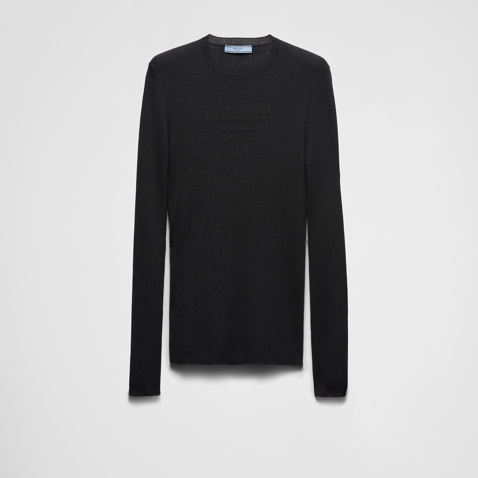 Prada Superfine Wool Crew-Neck Sweater