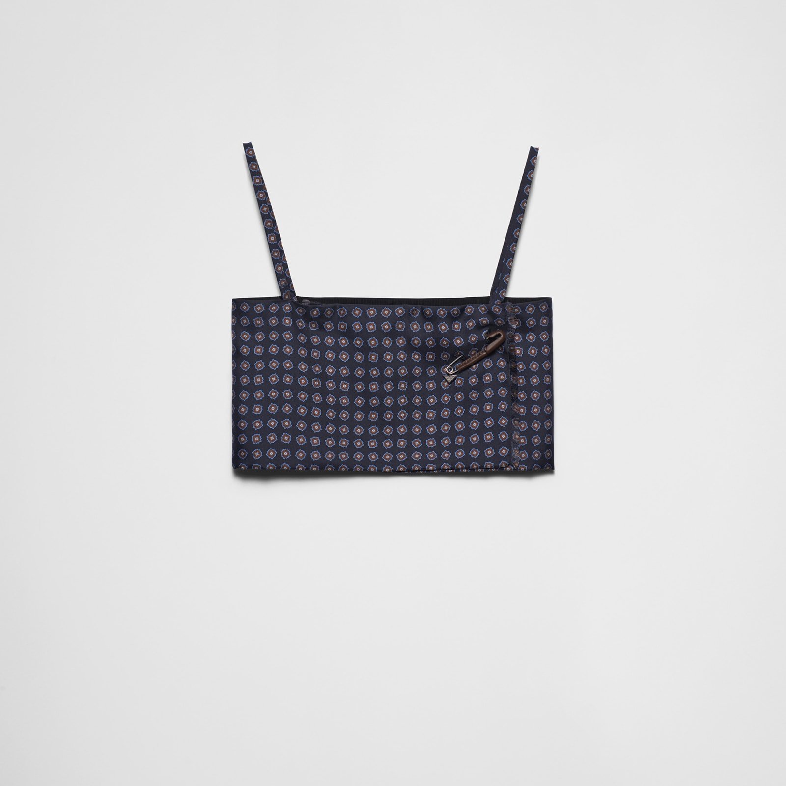 Prada Printed Silk Twill Top