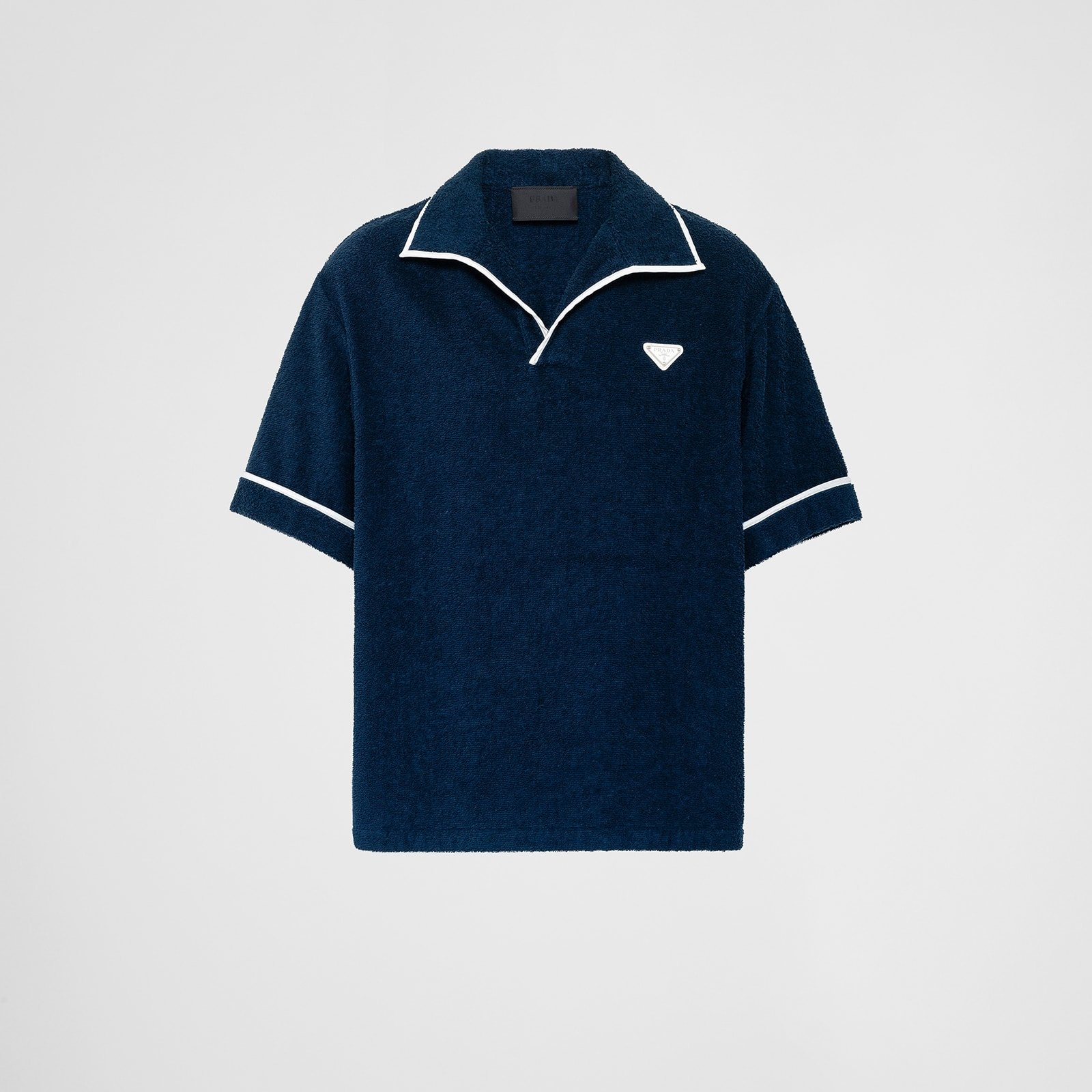 Prada Short-Sleeved Heavy Cotton Shirt